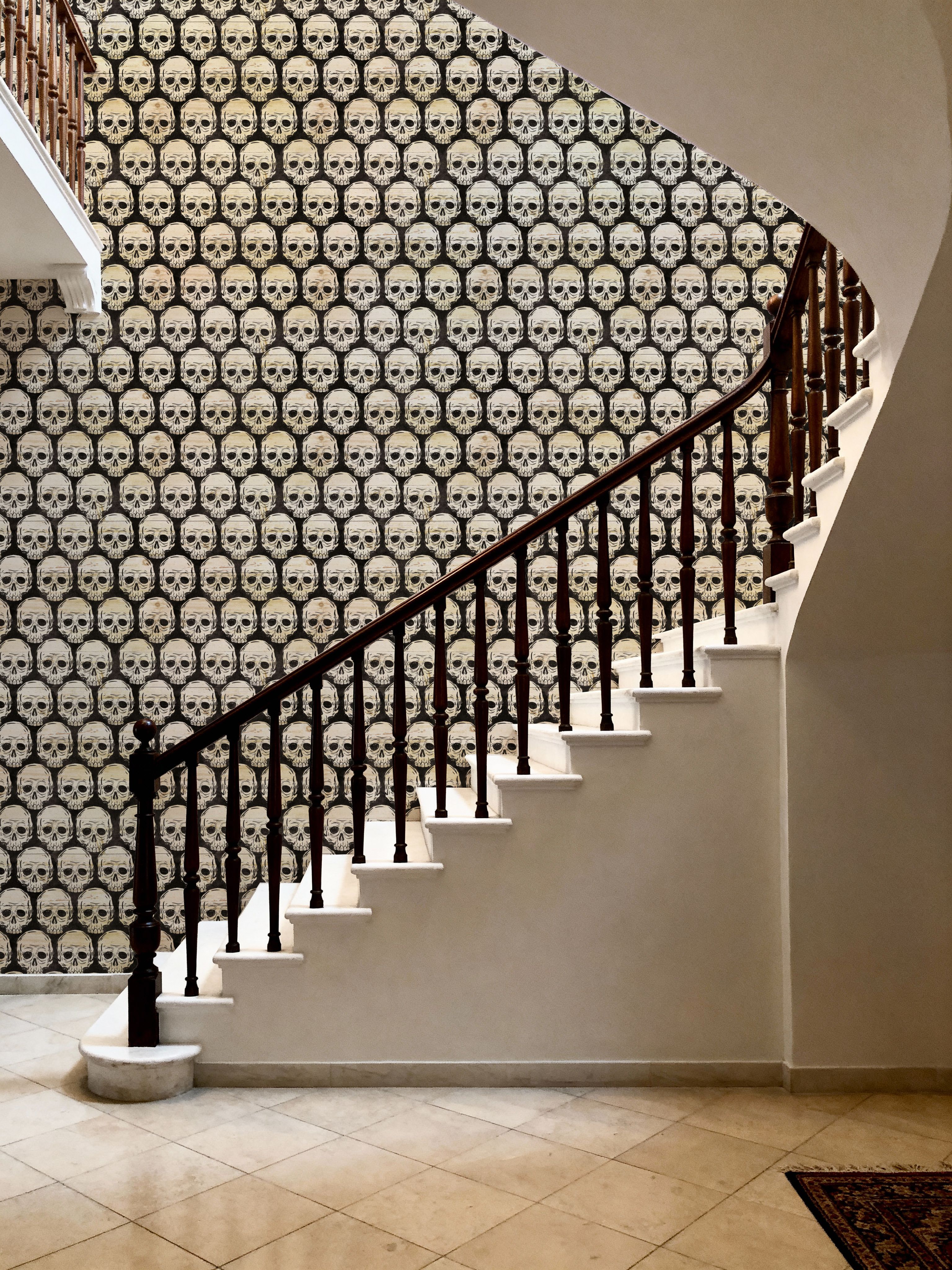 Skulls Everywhere White