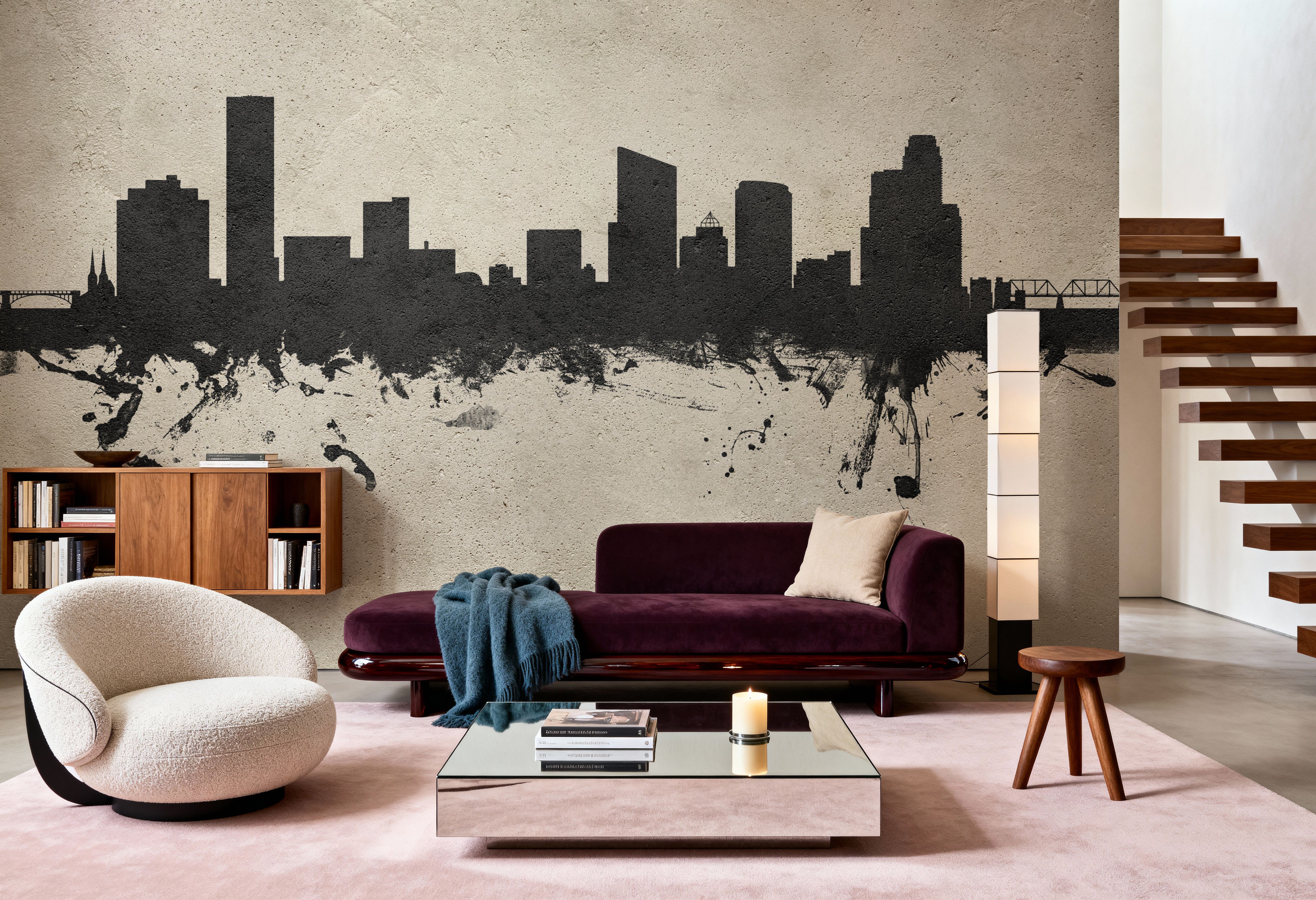 Grand Rapids Michigan Skyline Concrete