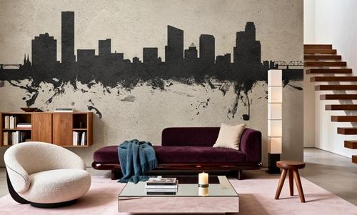 Grand Rapids Michigan Skyline Concrete