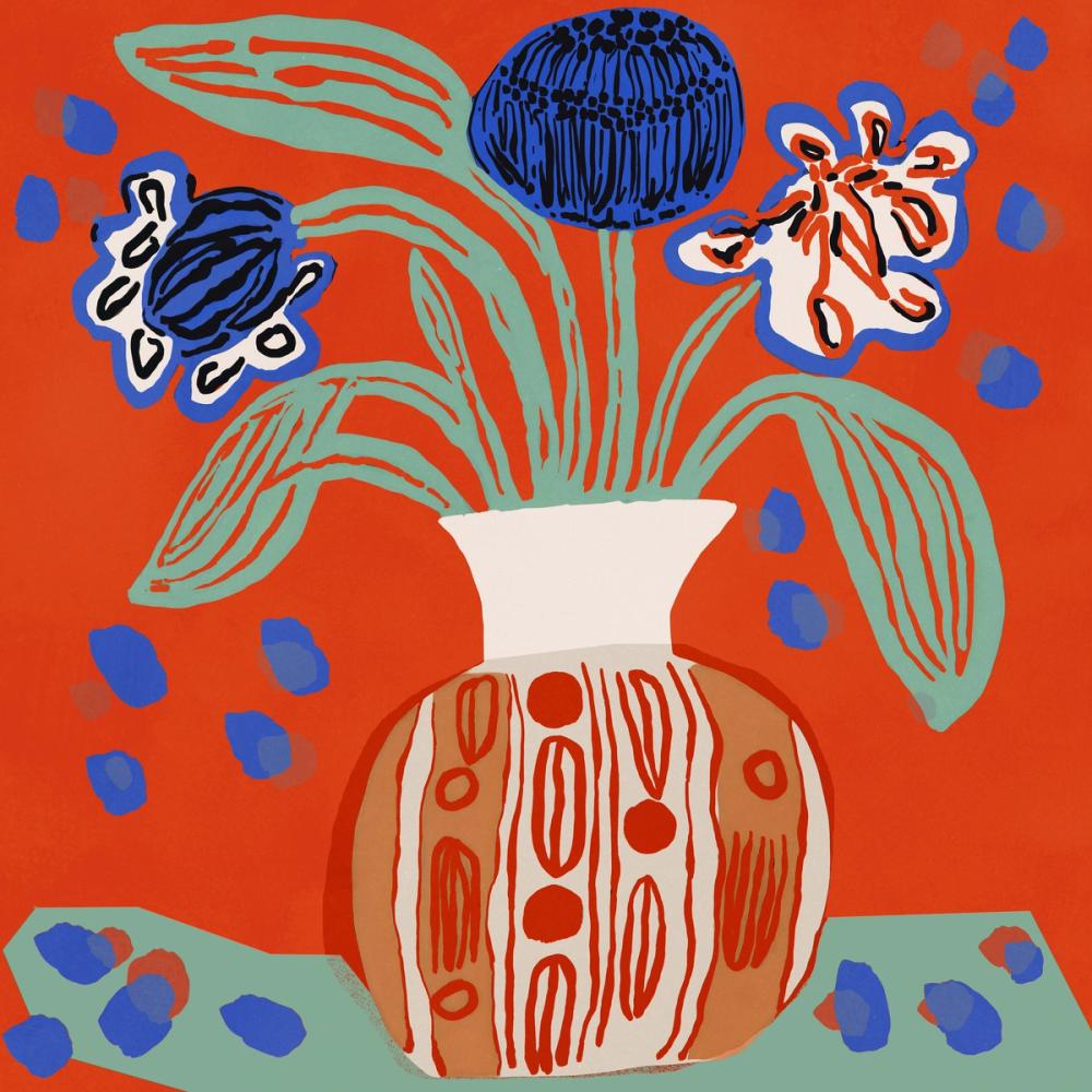 Naive Flower Still Life