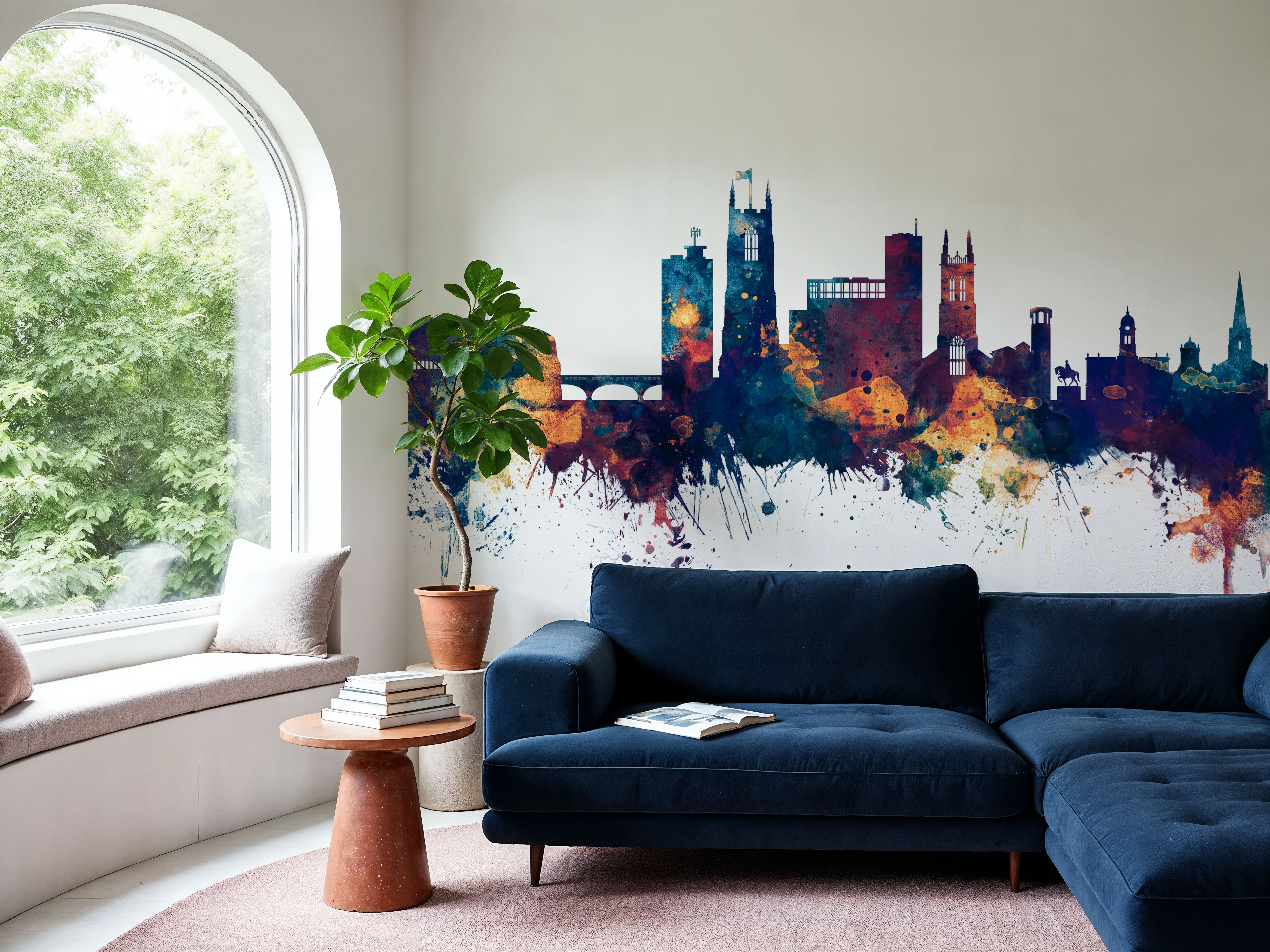 Derby England Skyline Blue & Bronze