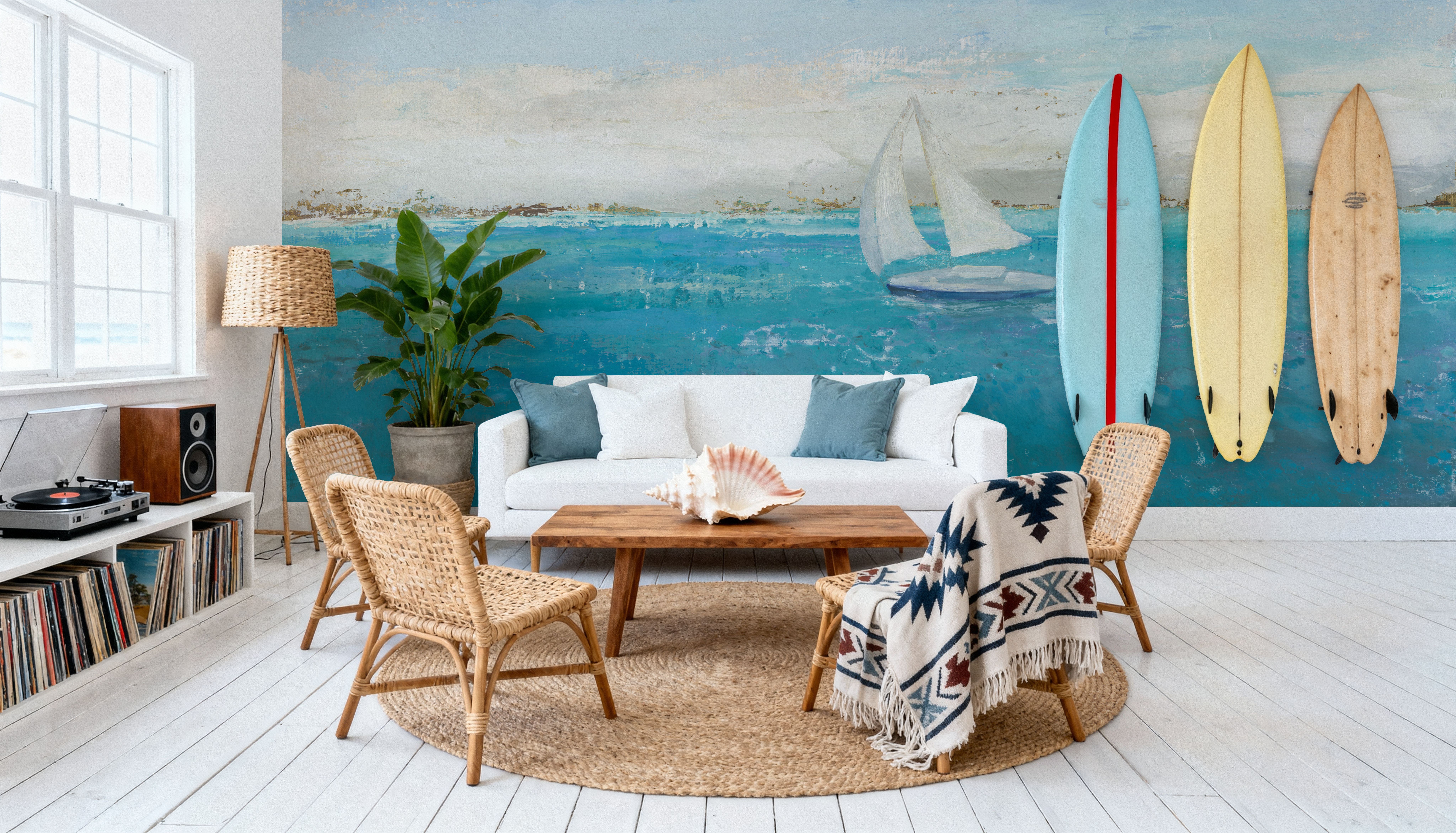 Into the Big Blue, Papel pintado