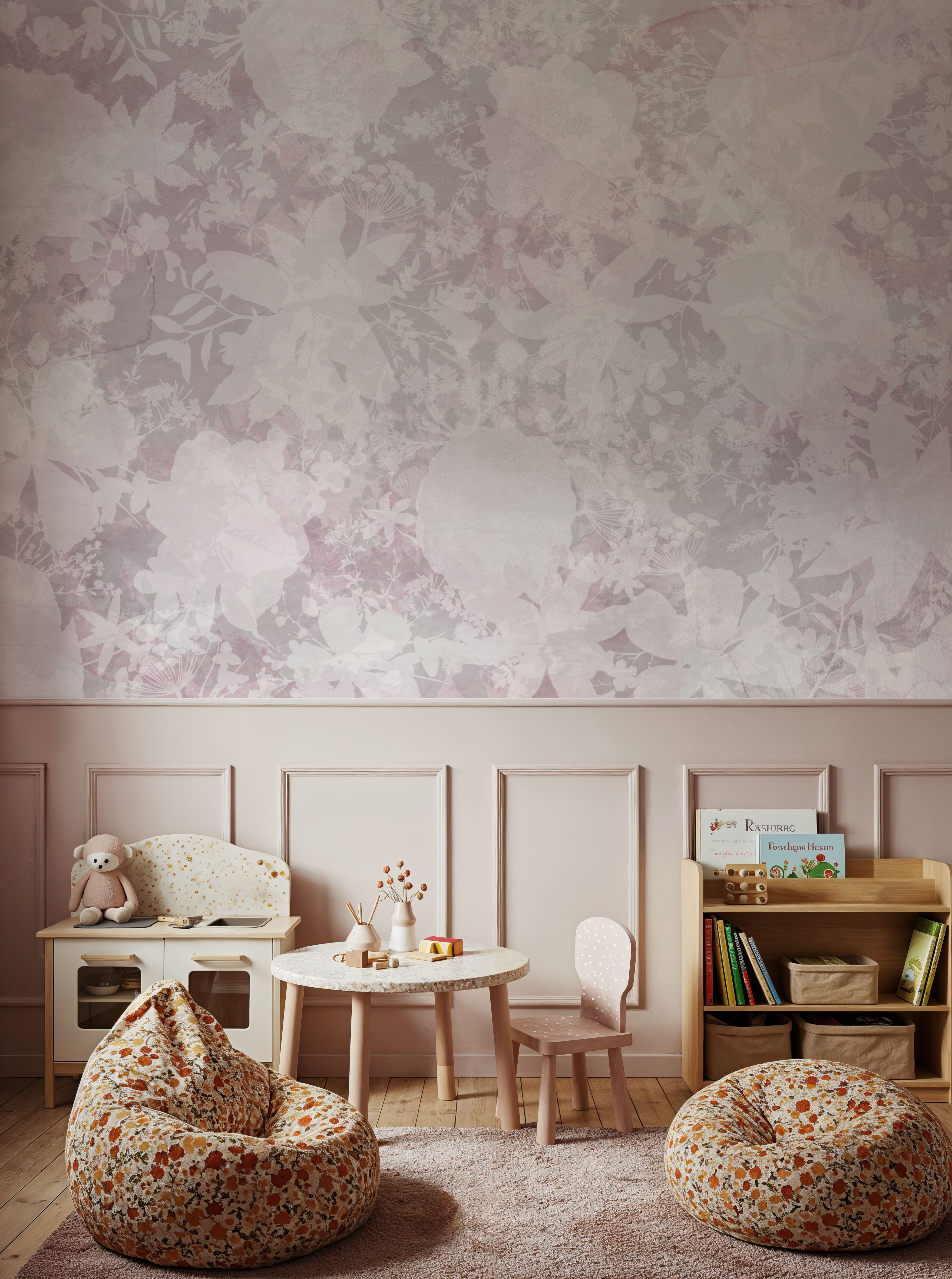 Flower Silhouette Red