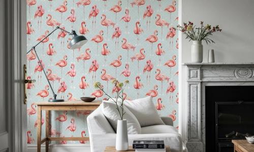 Flamingo Goals Blue