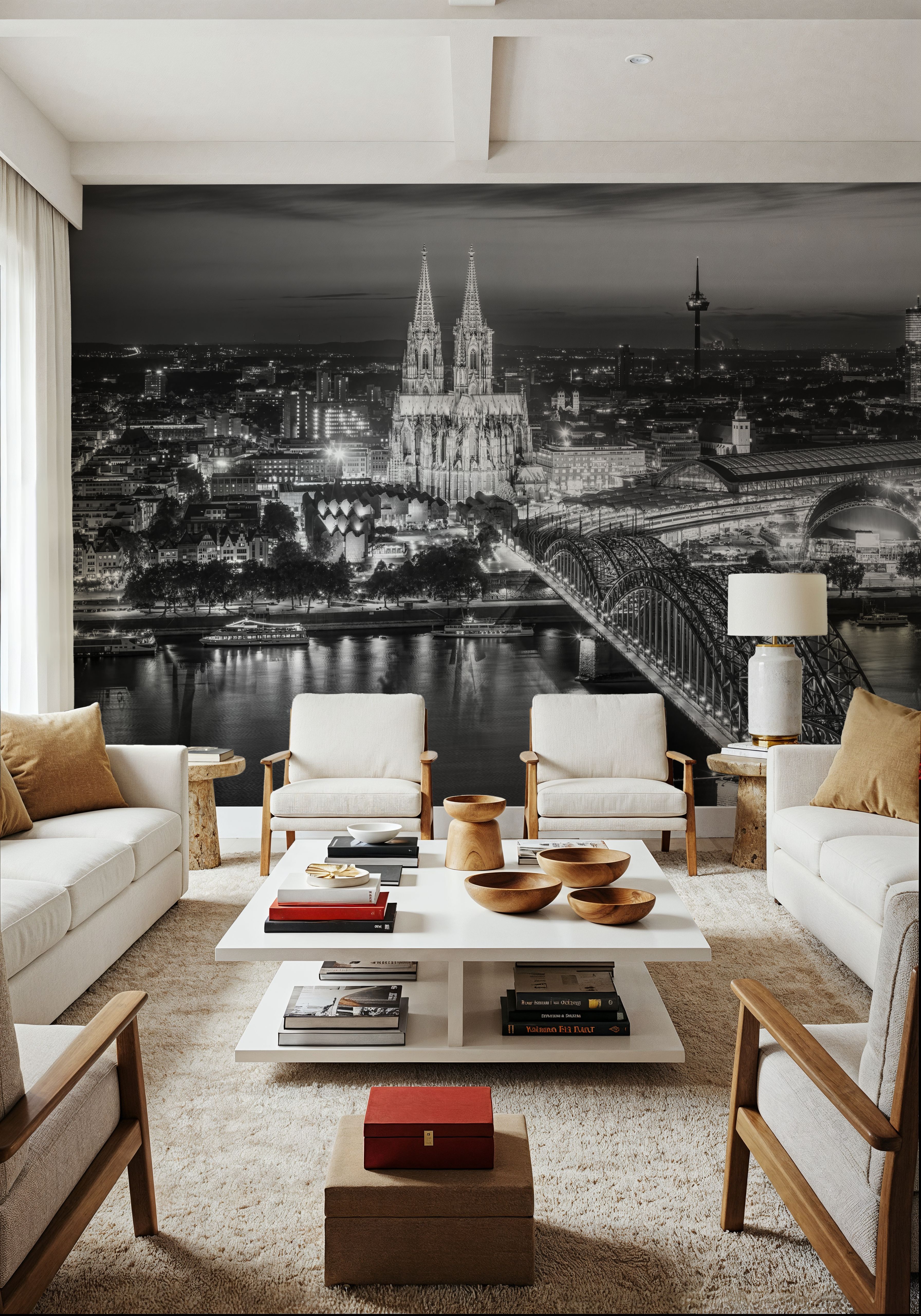 Cologne Cathedral Dusk BW