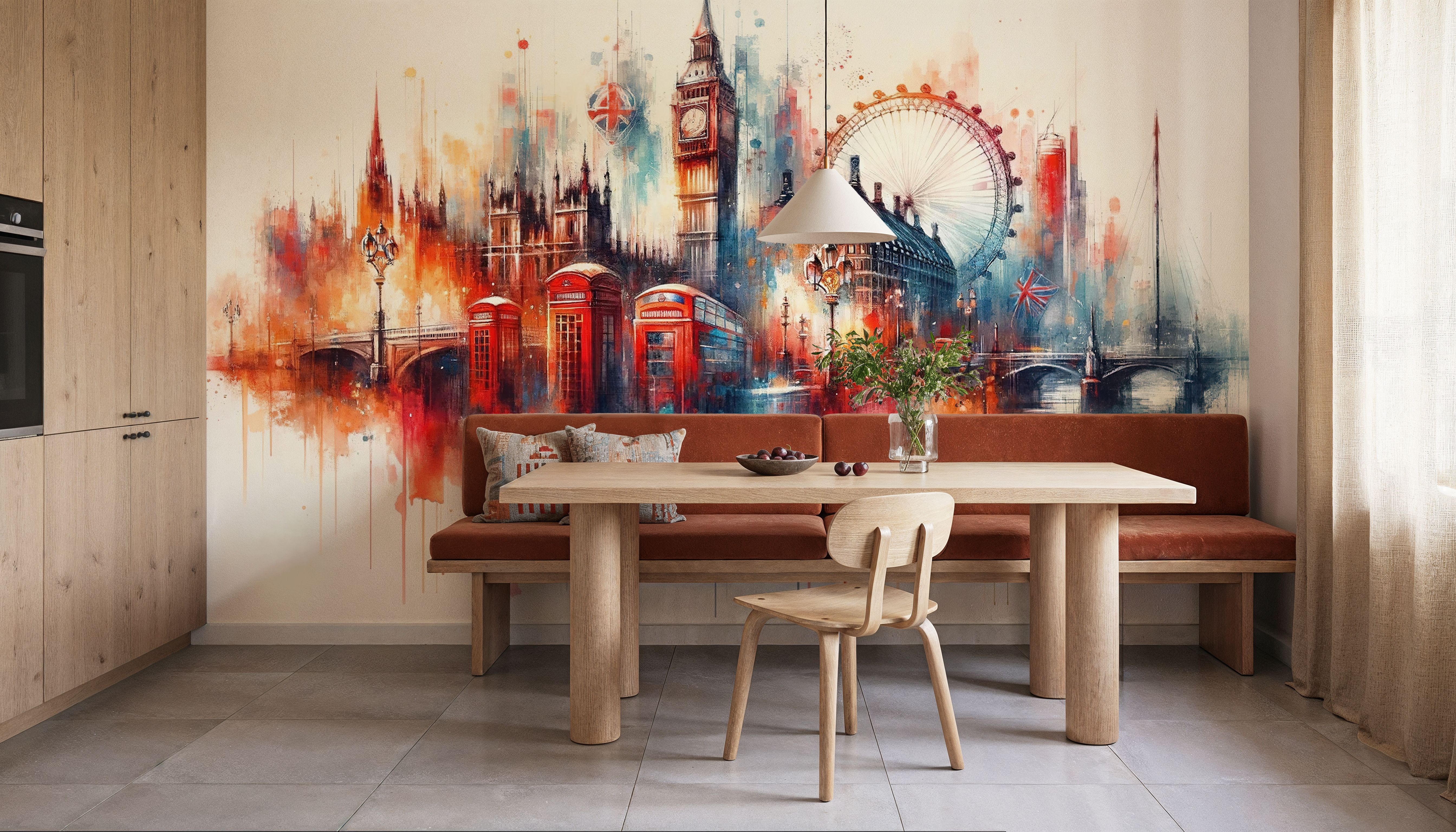 Watercolor London Skyline