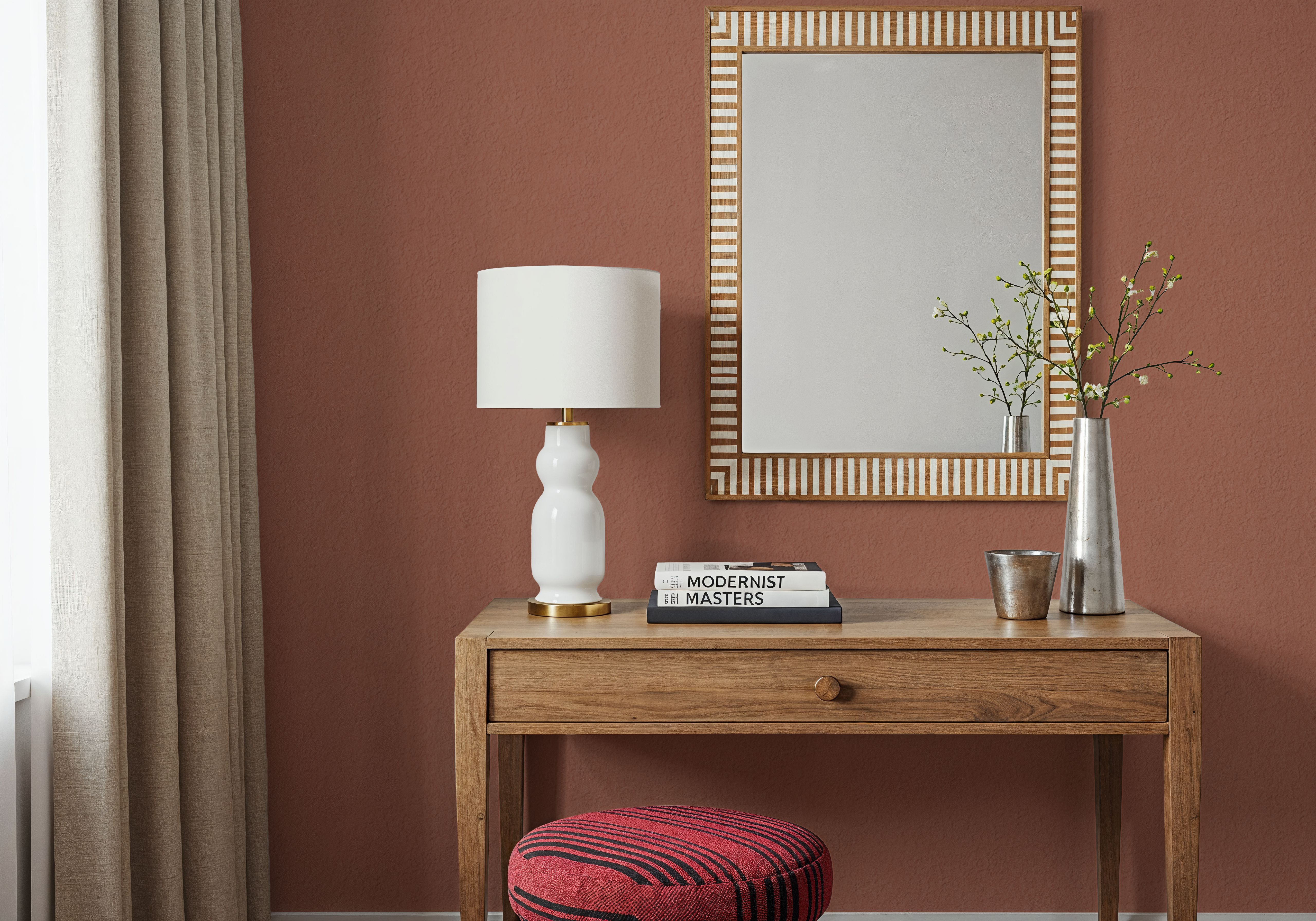 Faux Sand Stucco Finish, Peach