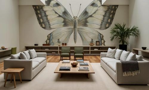 Beetles and Butterflies I Neutral