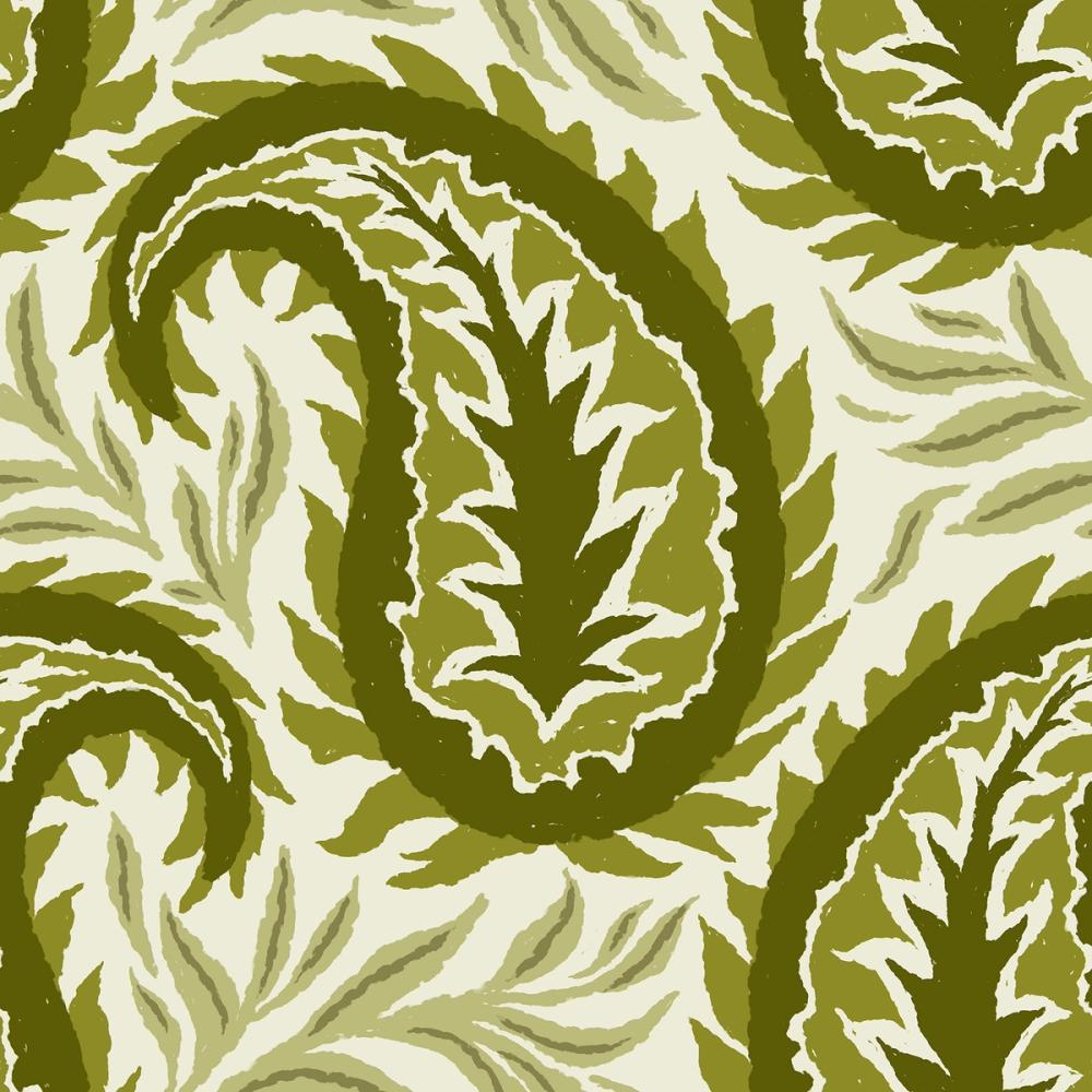 Botanical Paisley, Olive