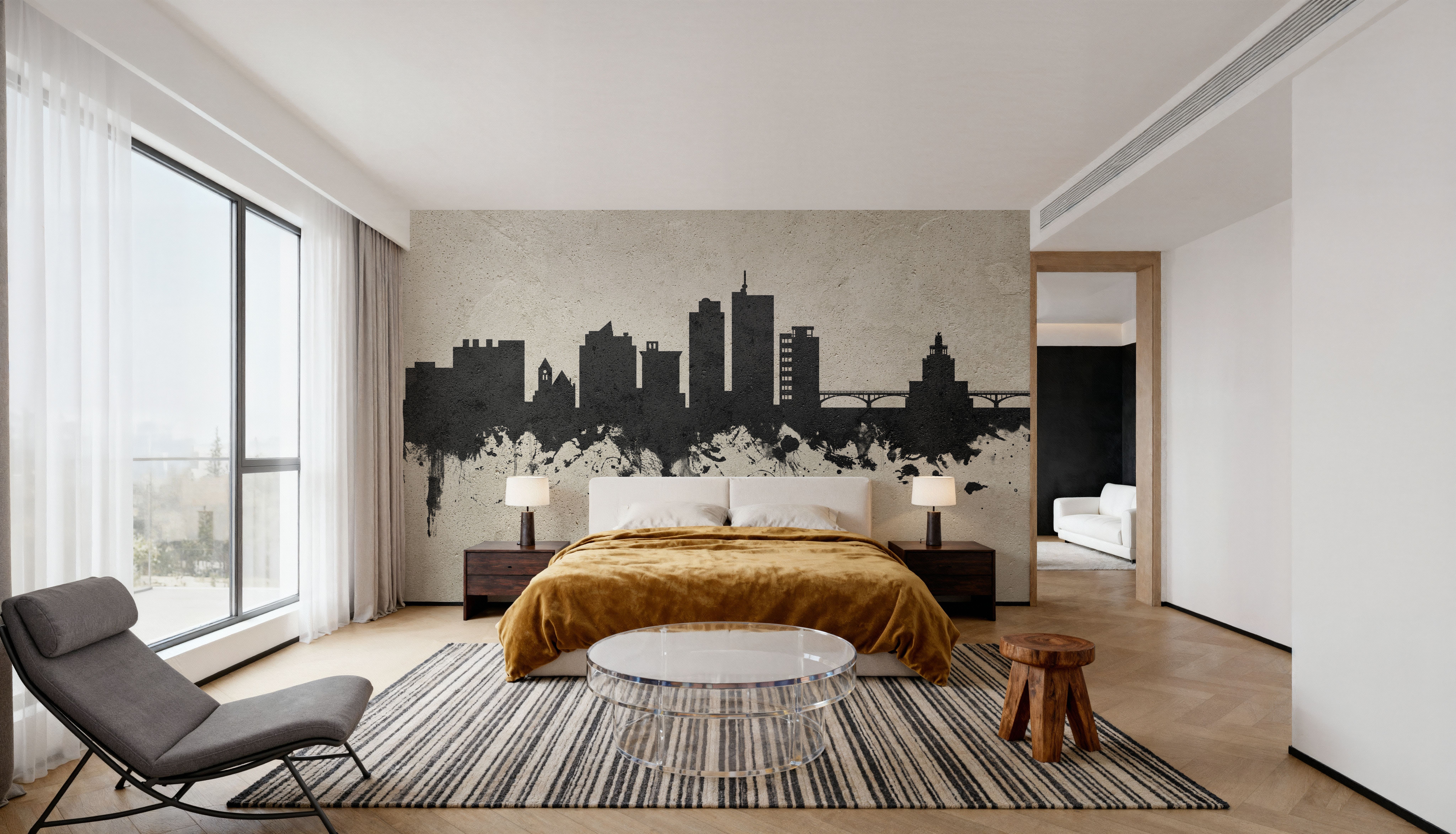 Cedar Rapids Iowa Skyline Concrete