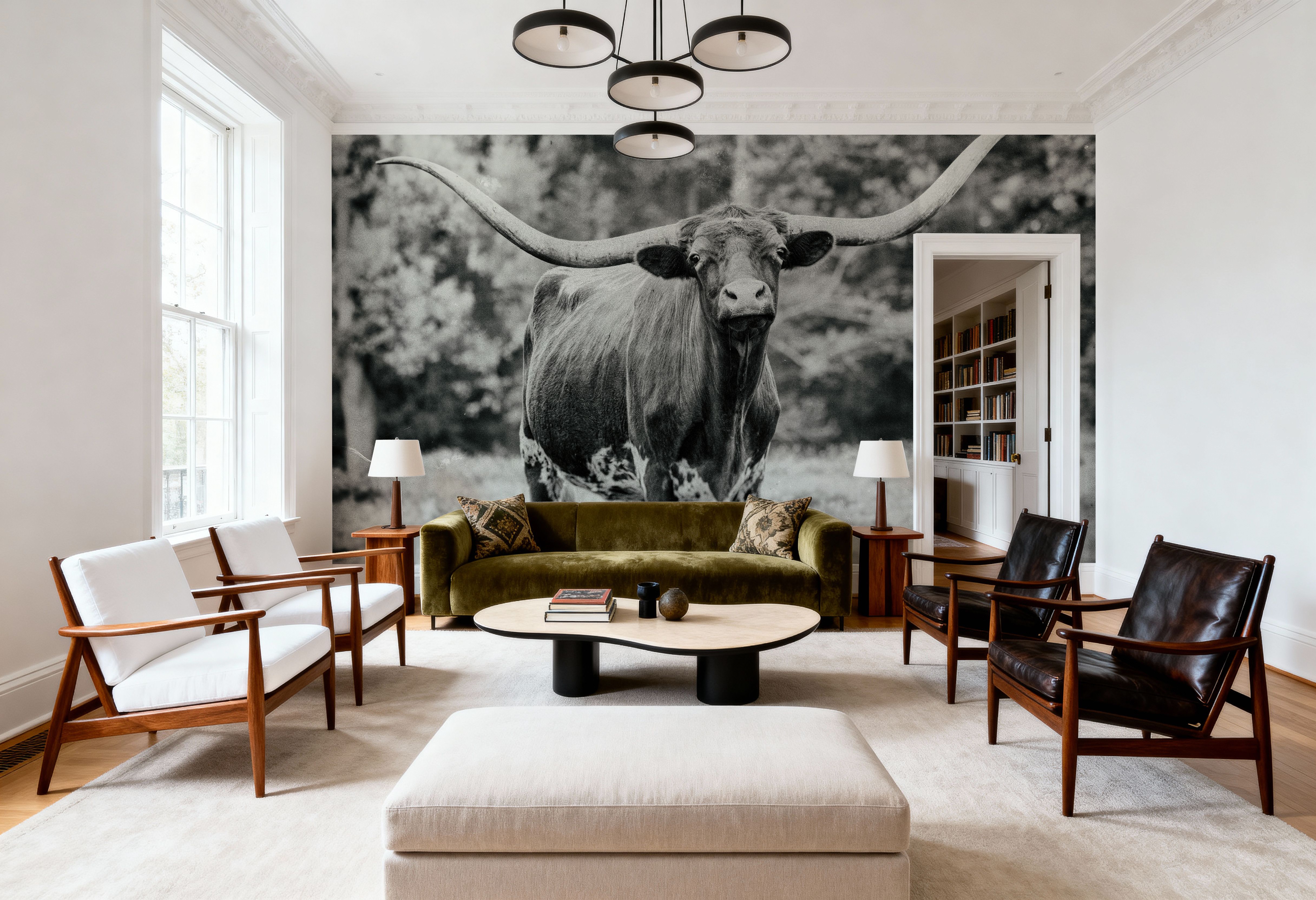 Longhorn Nosing Around