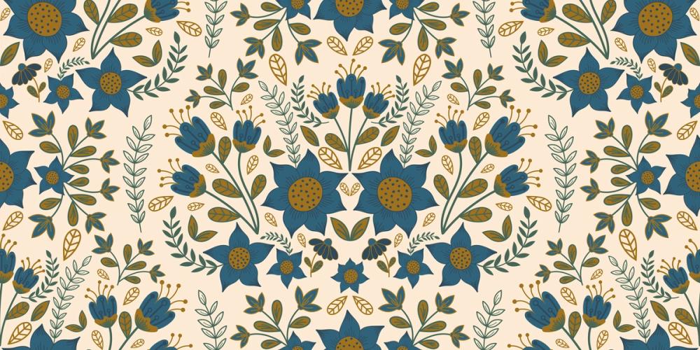 Enchanted Garden Mirrored, White