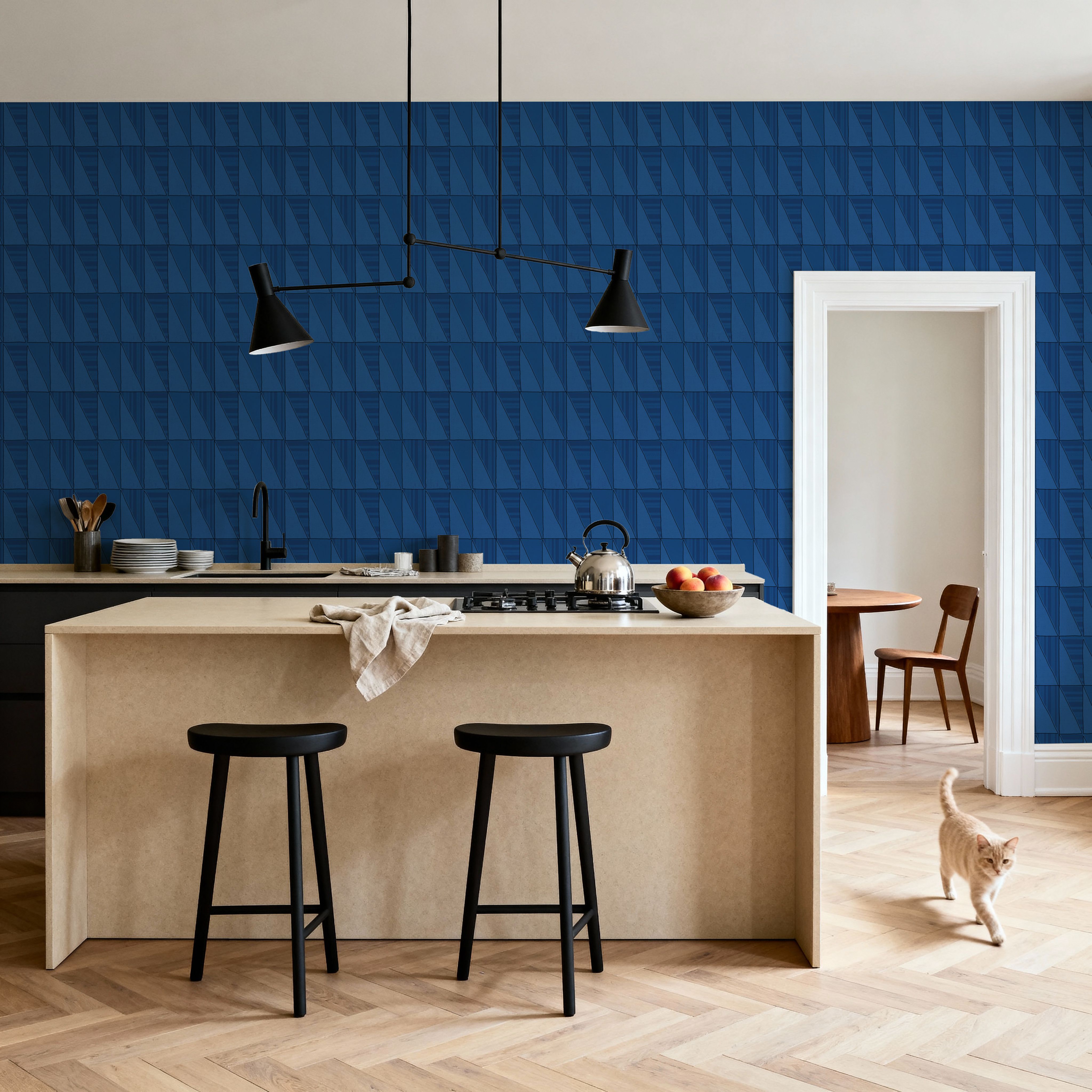 Seafood Shanty Blue III, Tapeten