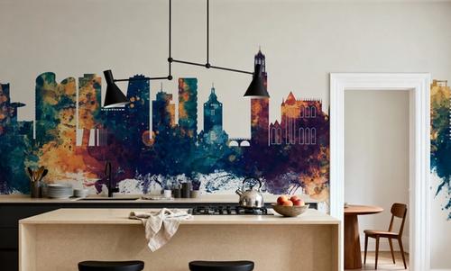 Utrecht The Netherlands Skyline Blue & Bronze