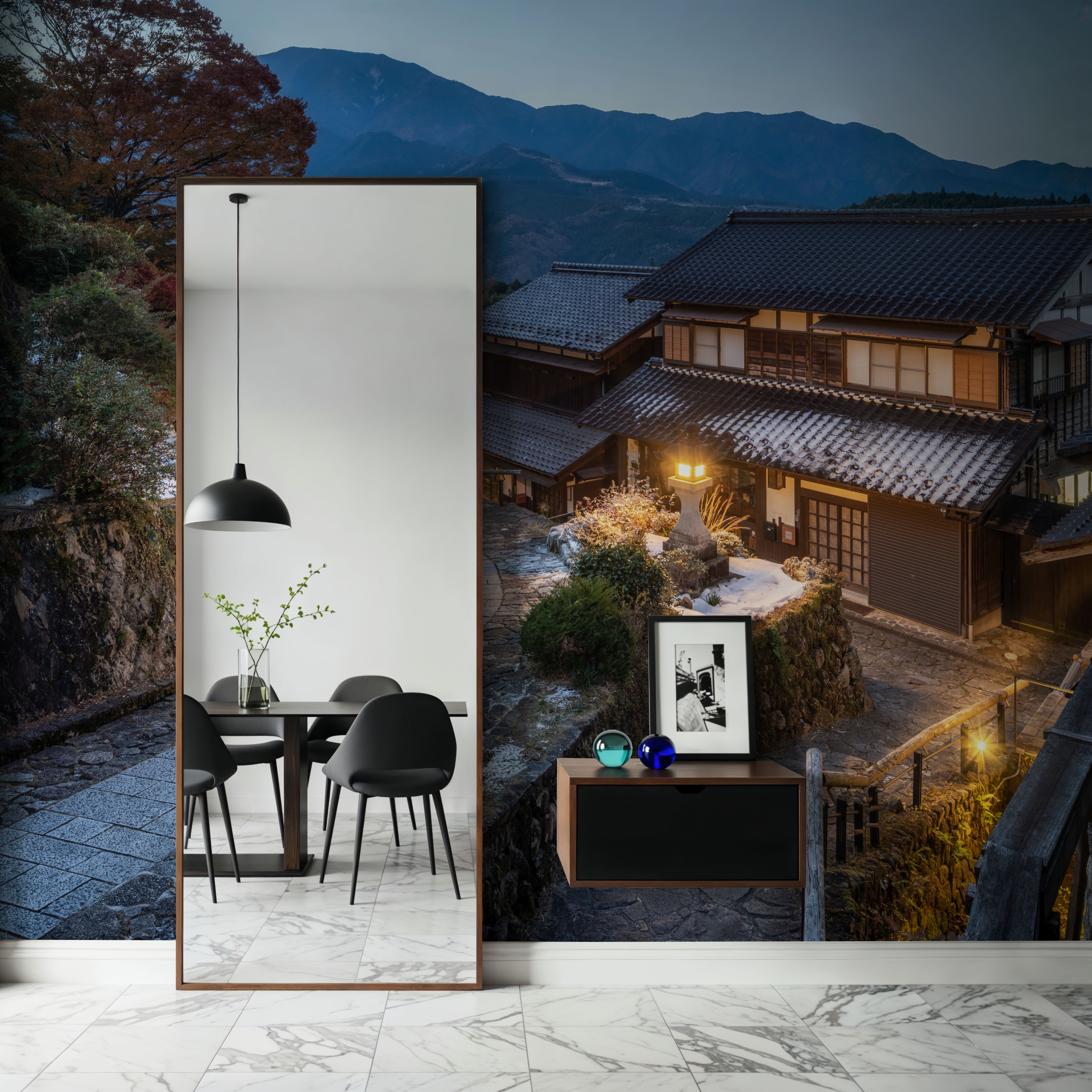 Magome town at Night