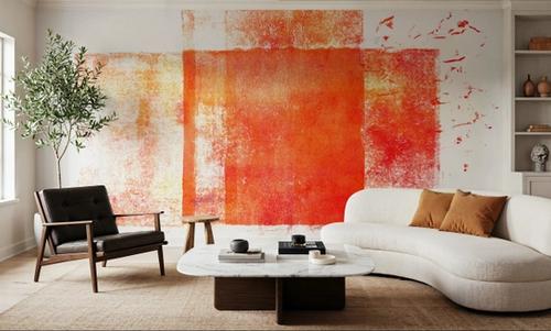 Rustic Red Geometry