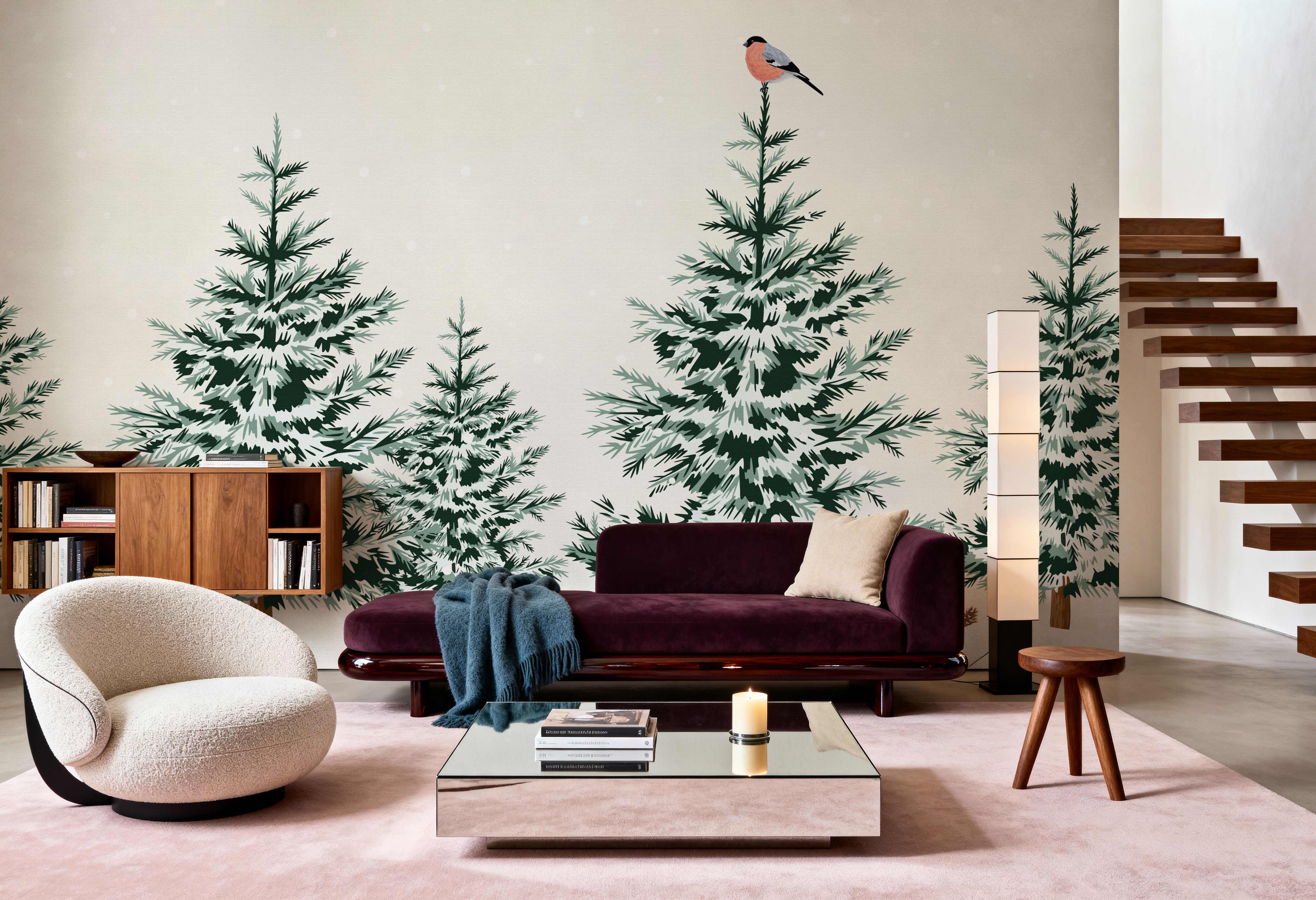 Snowy Spruce Trees