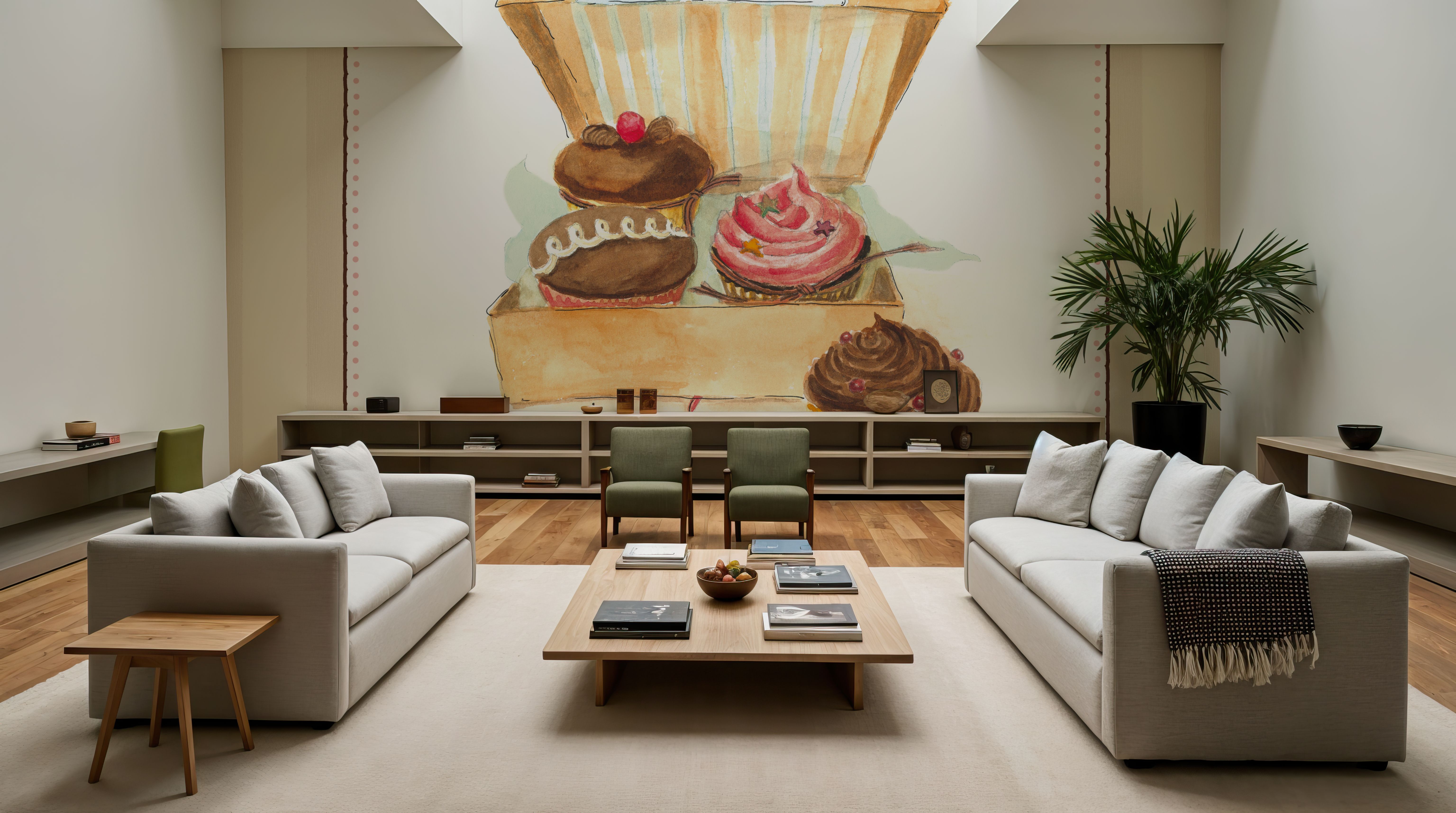 Cupcake Quartet on Stripes