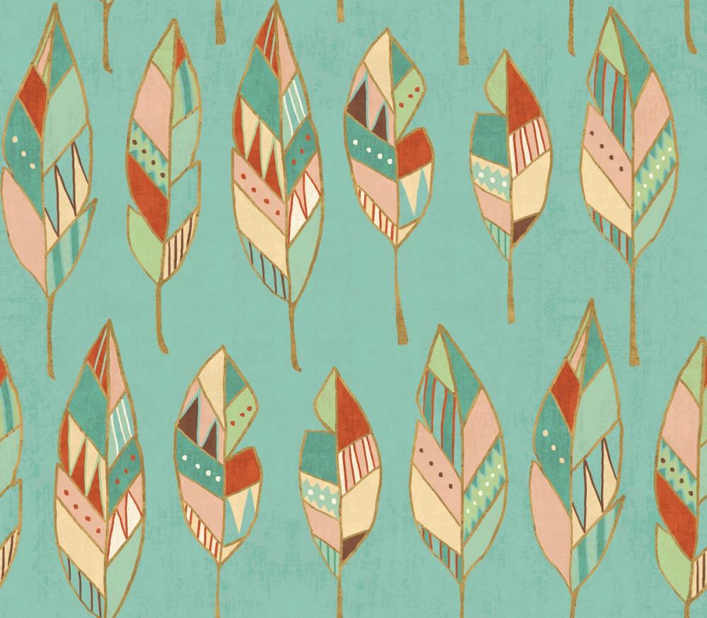 Southwestern Feathers Blue