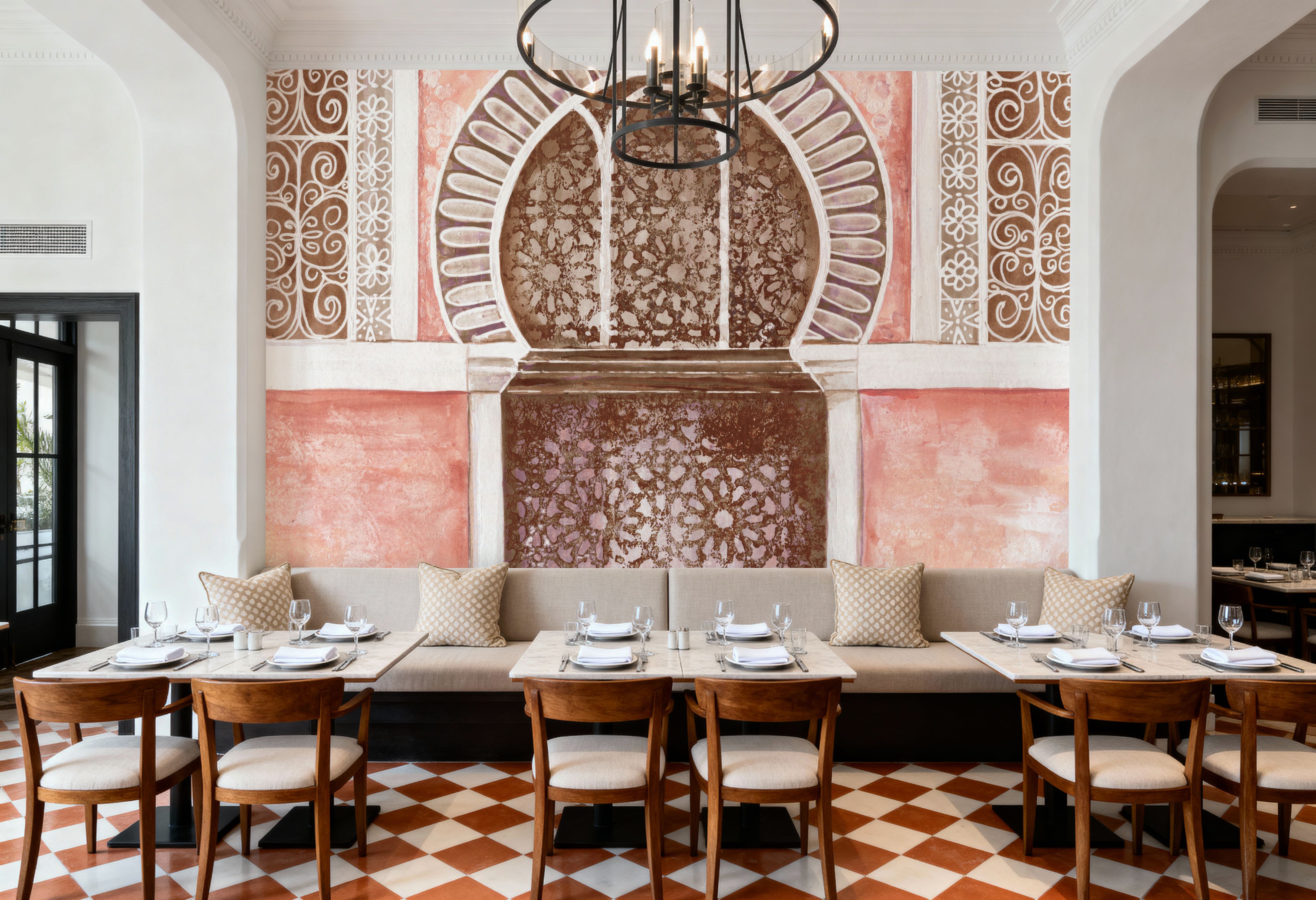 Moroccan Streets Tiled Alcove