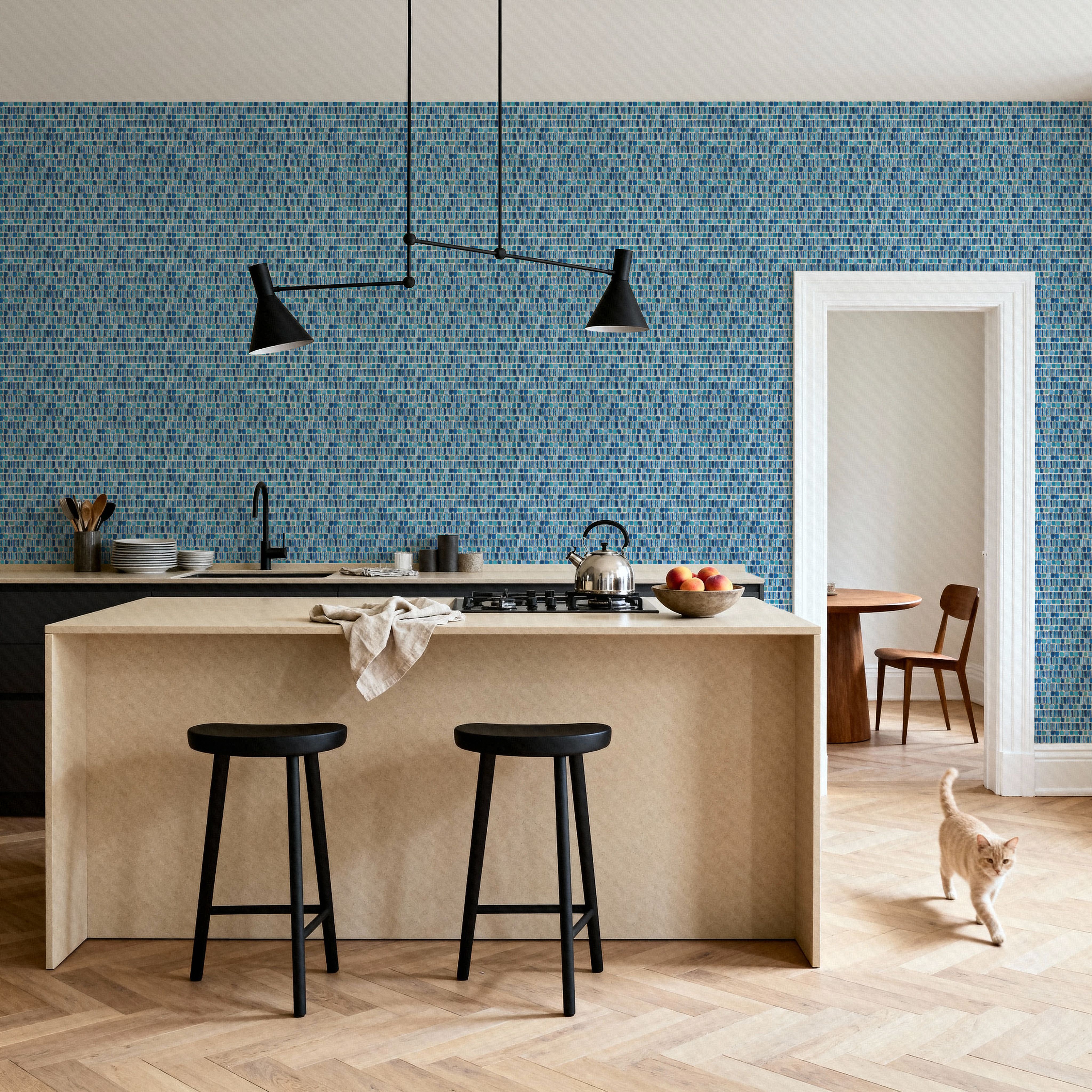 Maritime Frequencies Blue and White