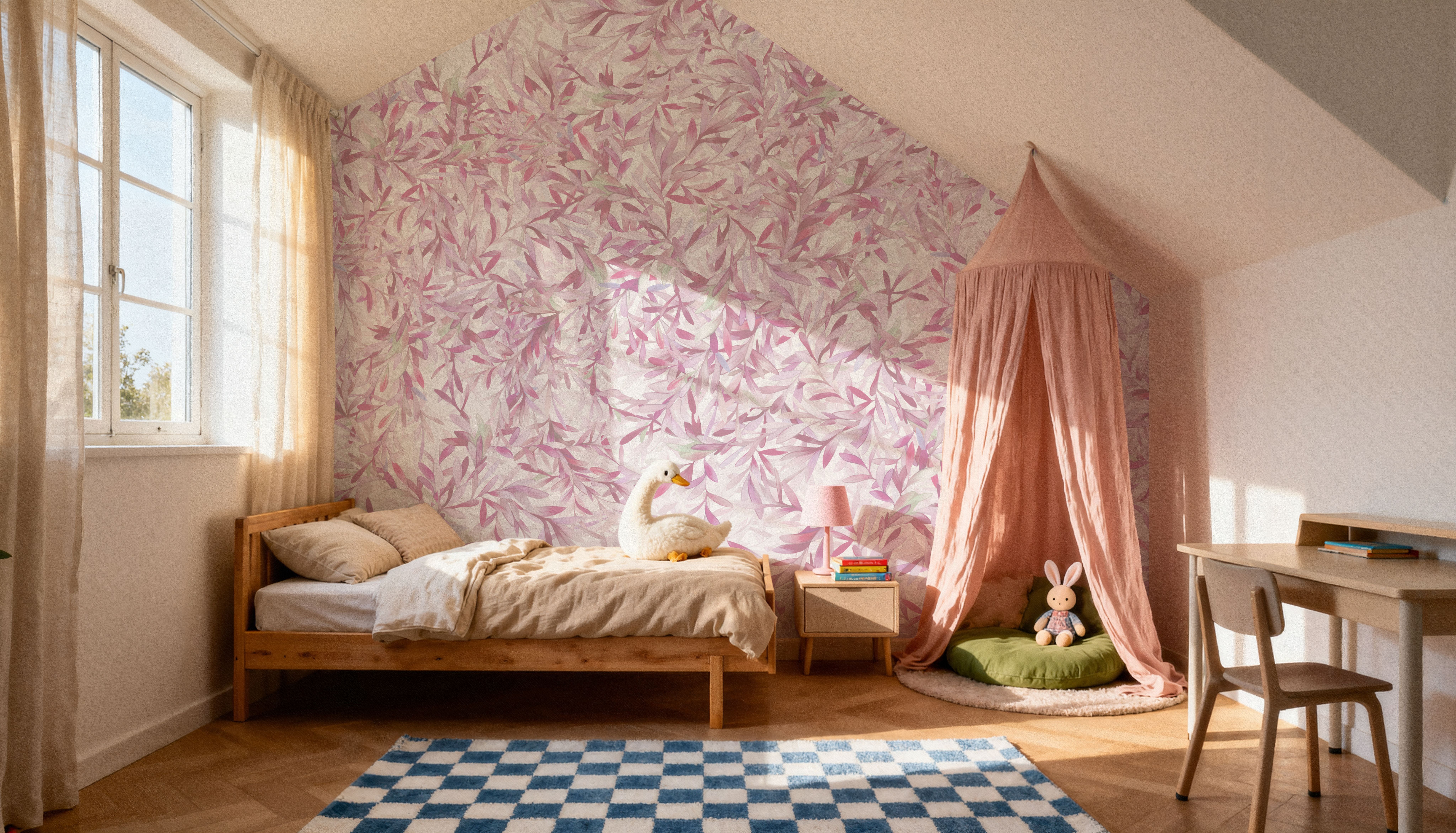 Lush Canopy Ceiling, Pink