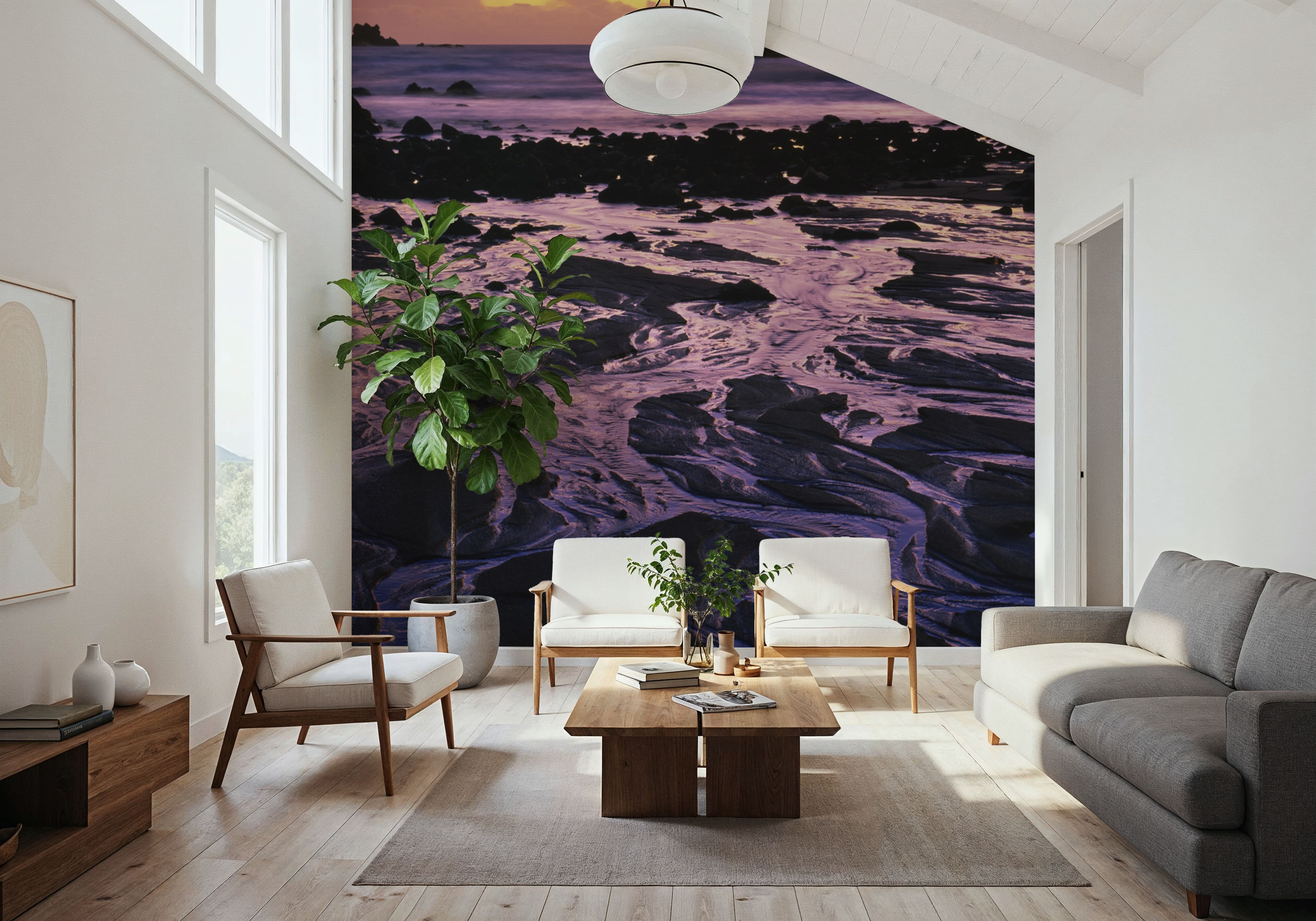 Amethyst Shore, Papel pintado