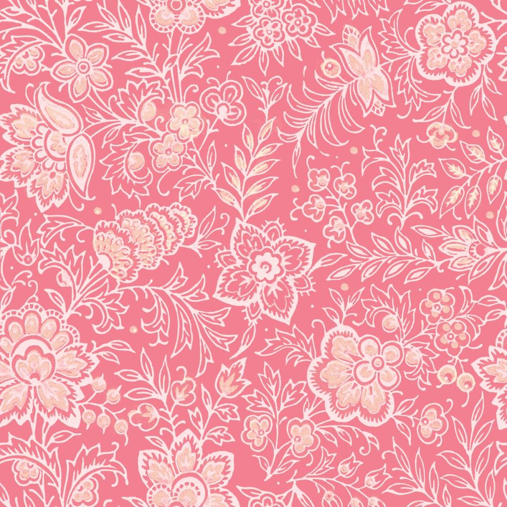 Kala Flowers White on Red