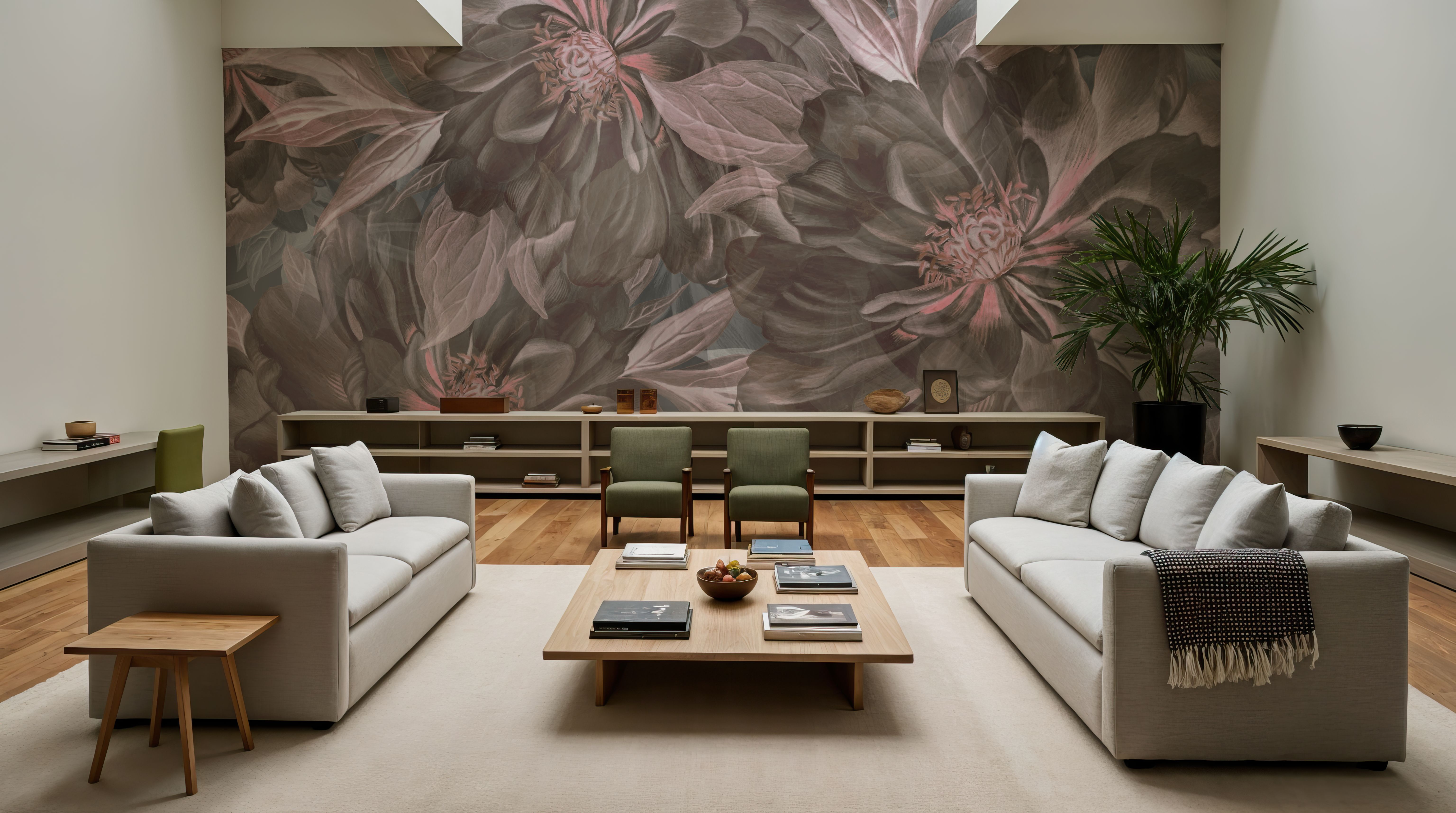 Peony Study - Ash and Pink