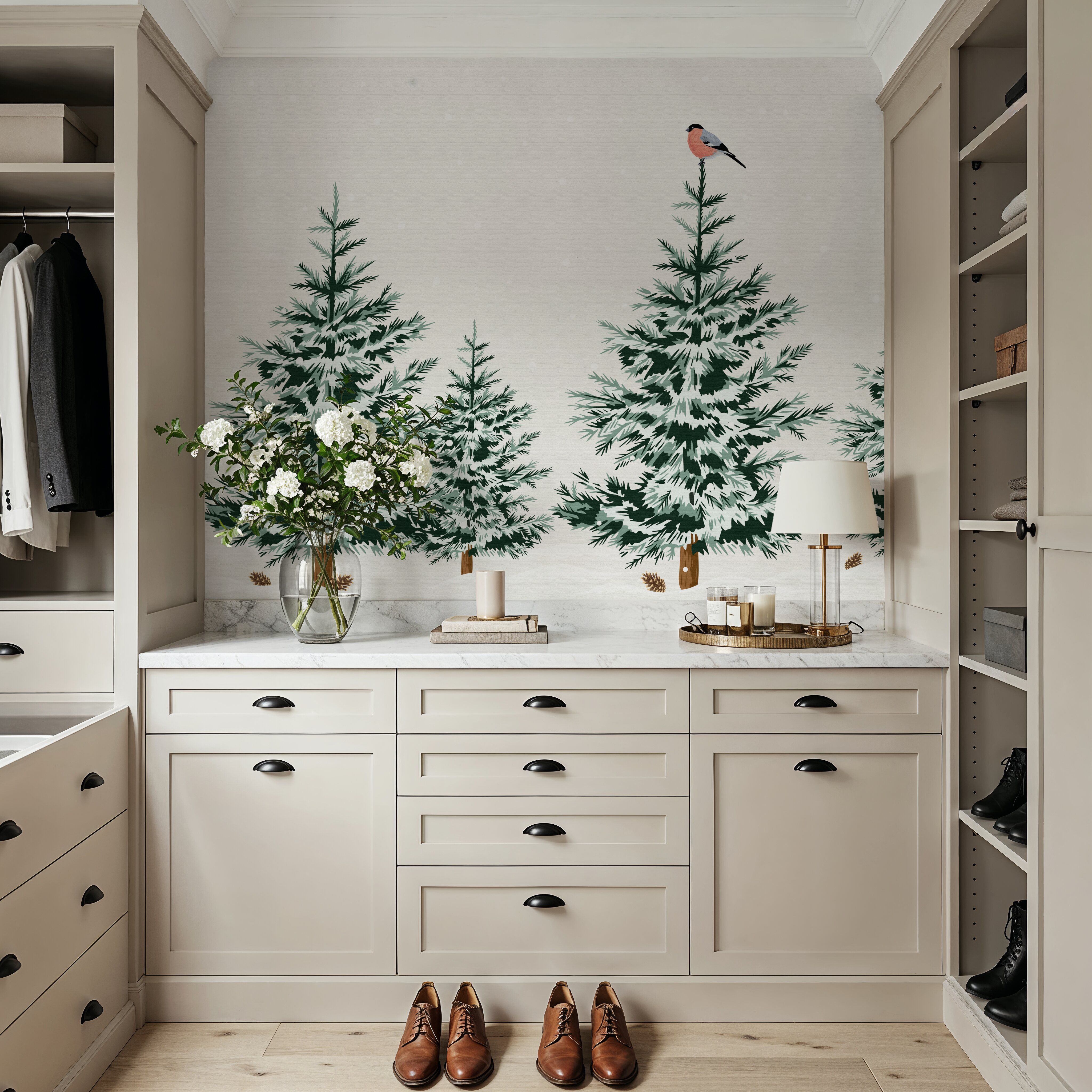 Snowy Spruce Trees