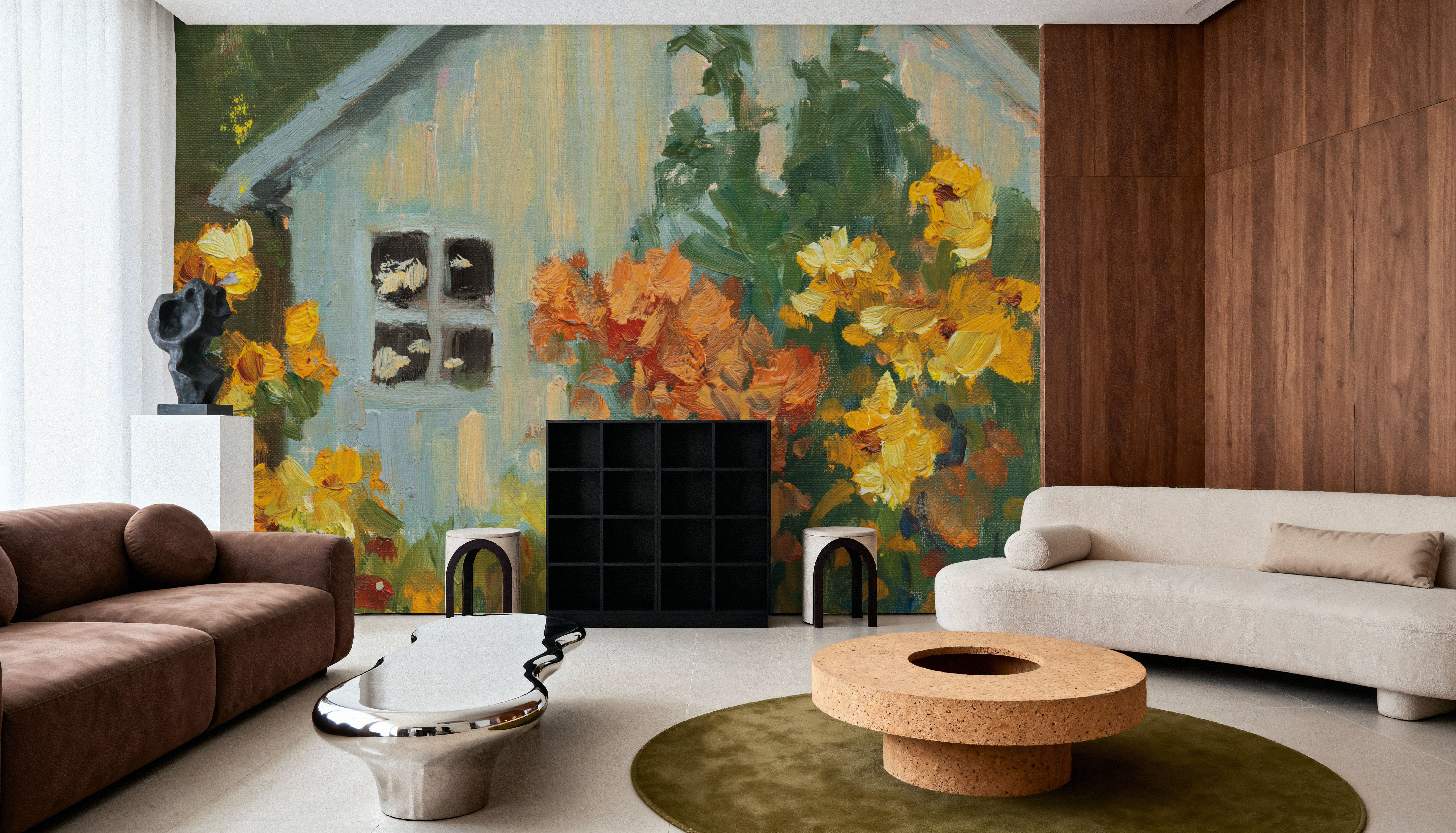 Painterly Garden View, Tapeten