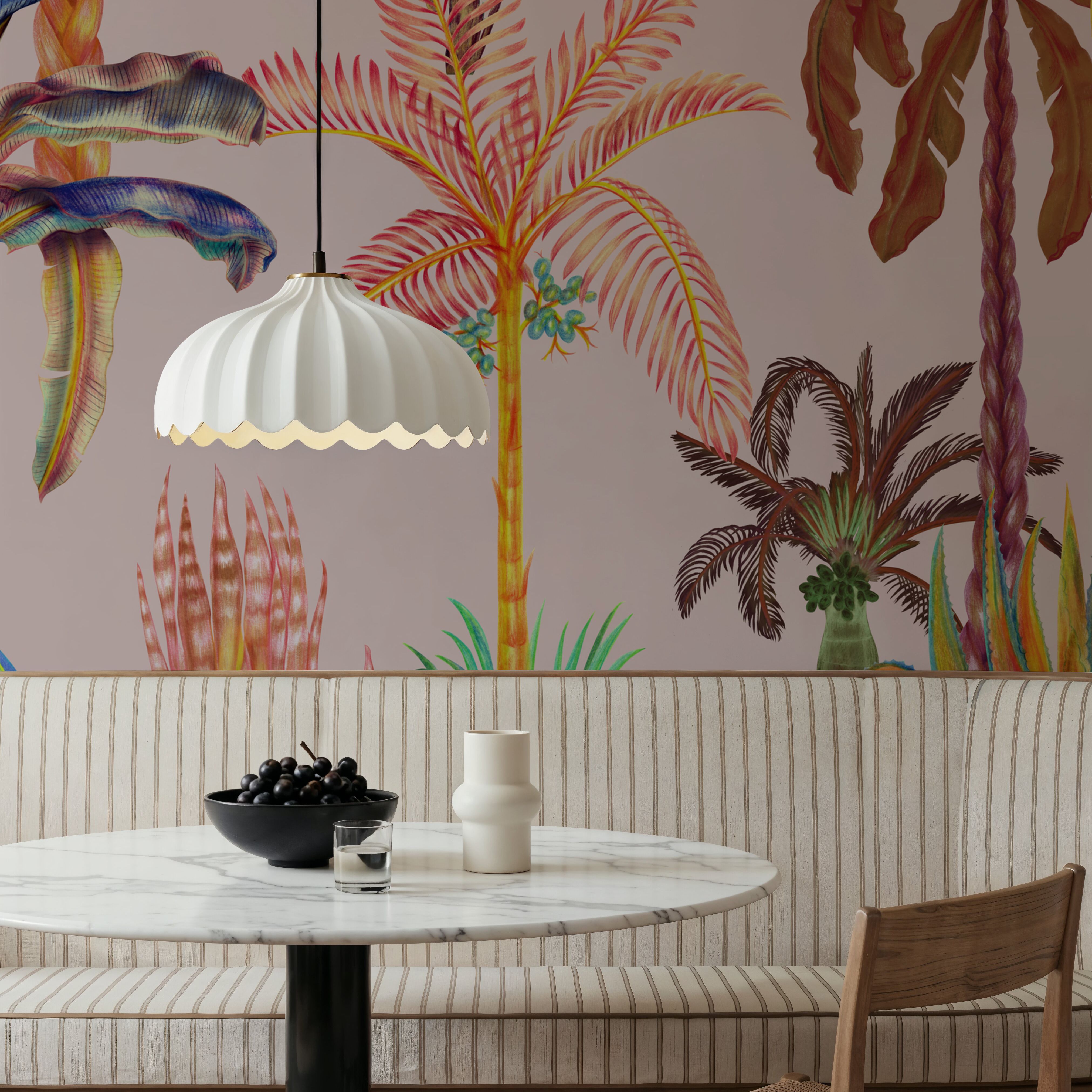 Statement Palms, Light Pink