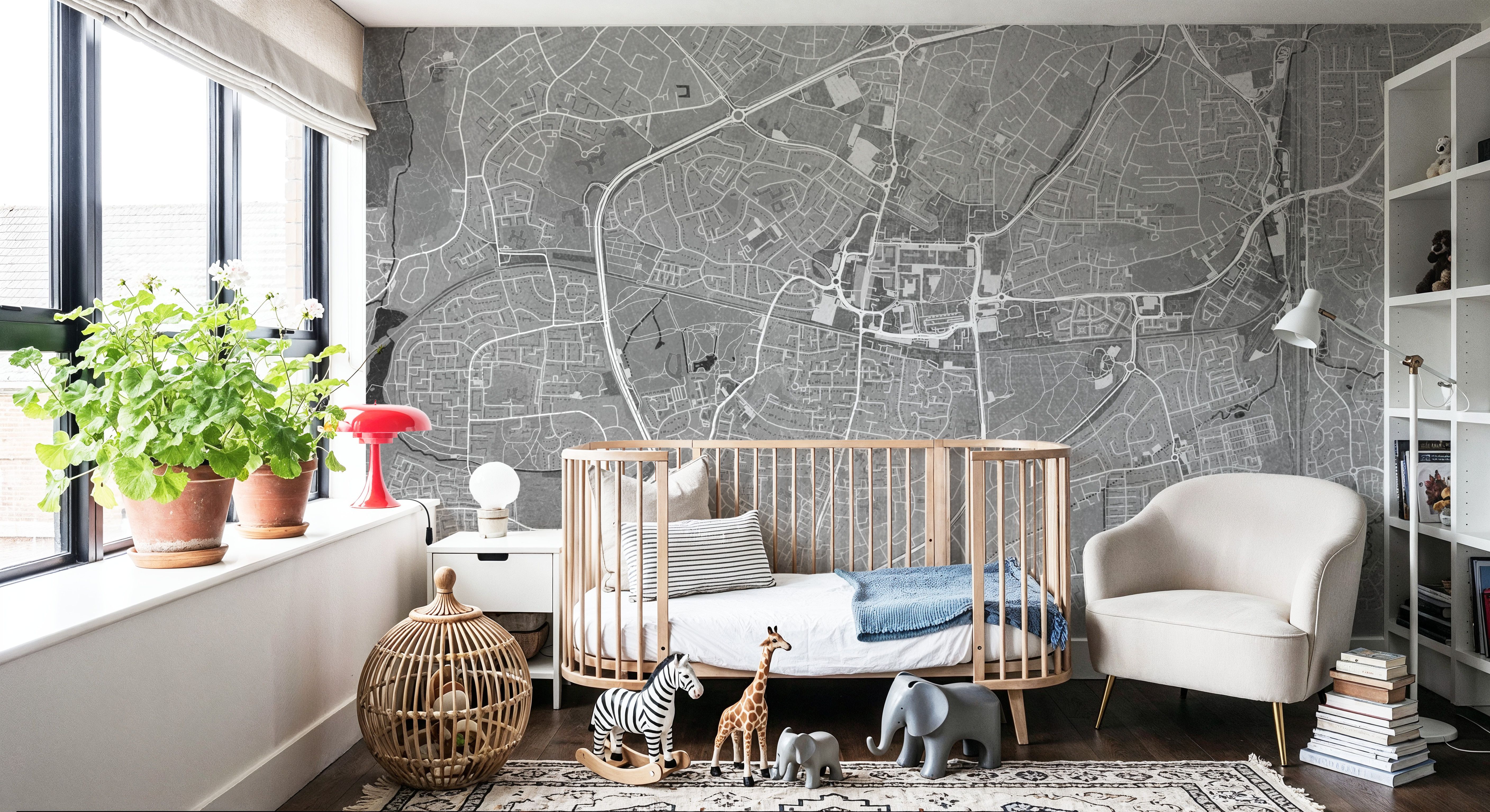 Crawley Grey, Carte da parati