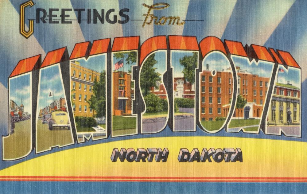 Greetings from Jamestown - Screenprint Postcard