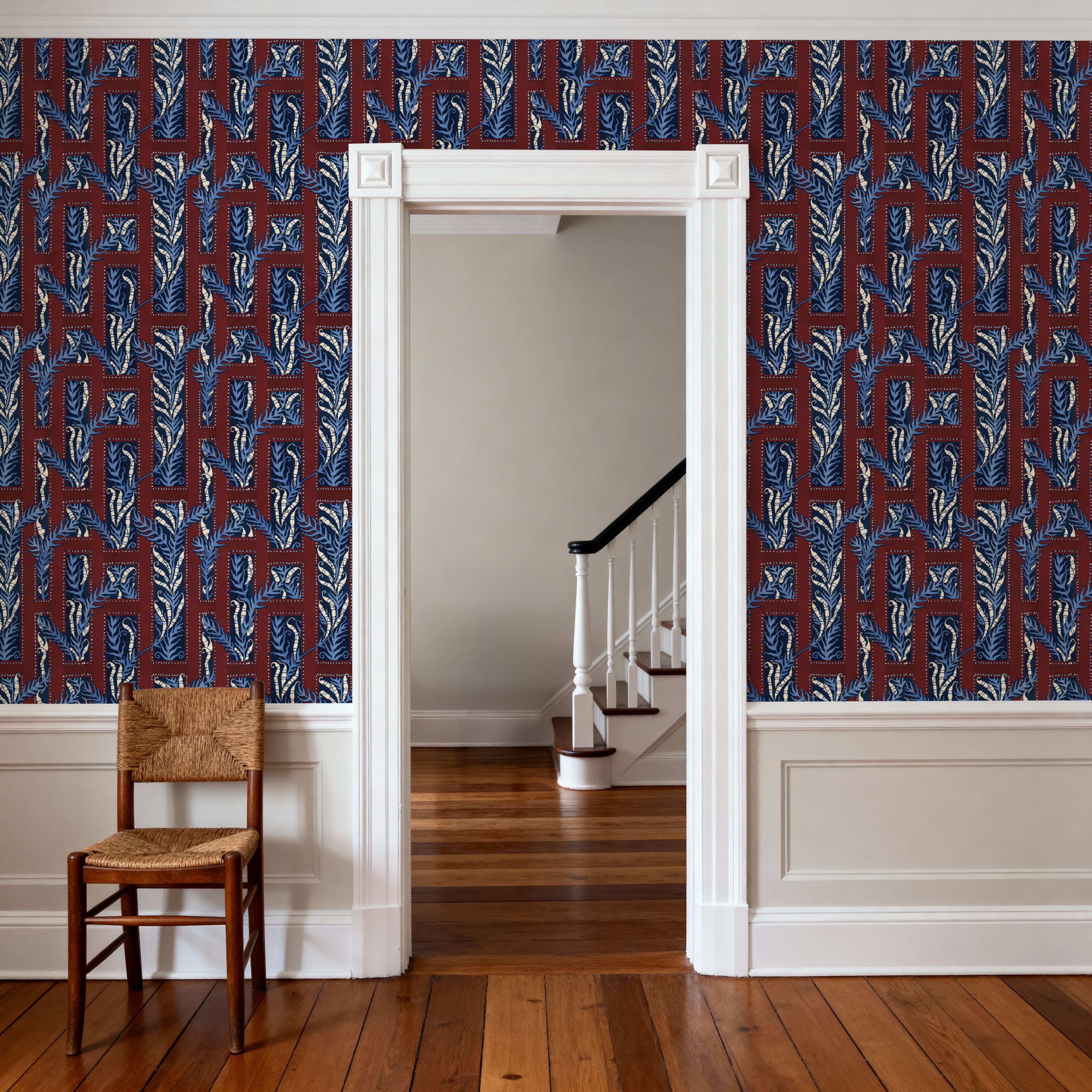 Samarkand Ferns, Brick Red