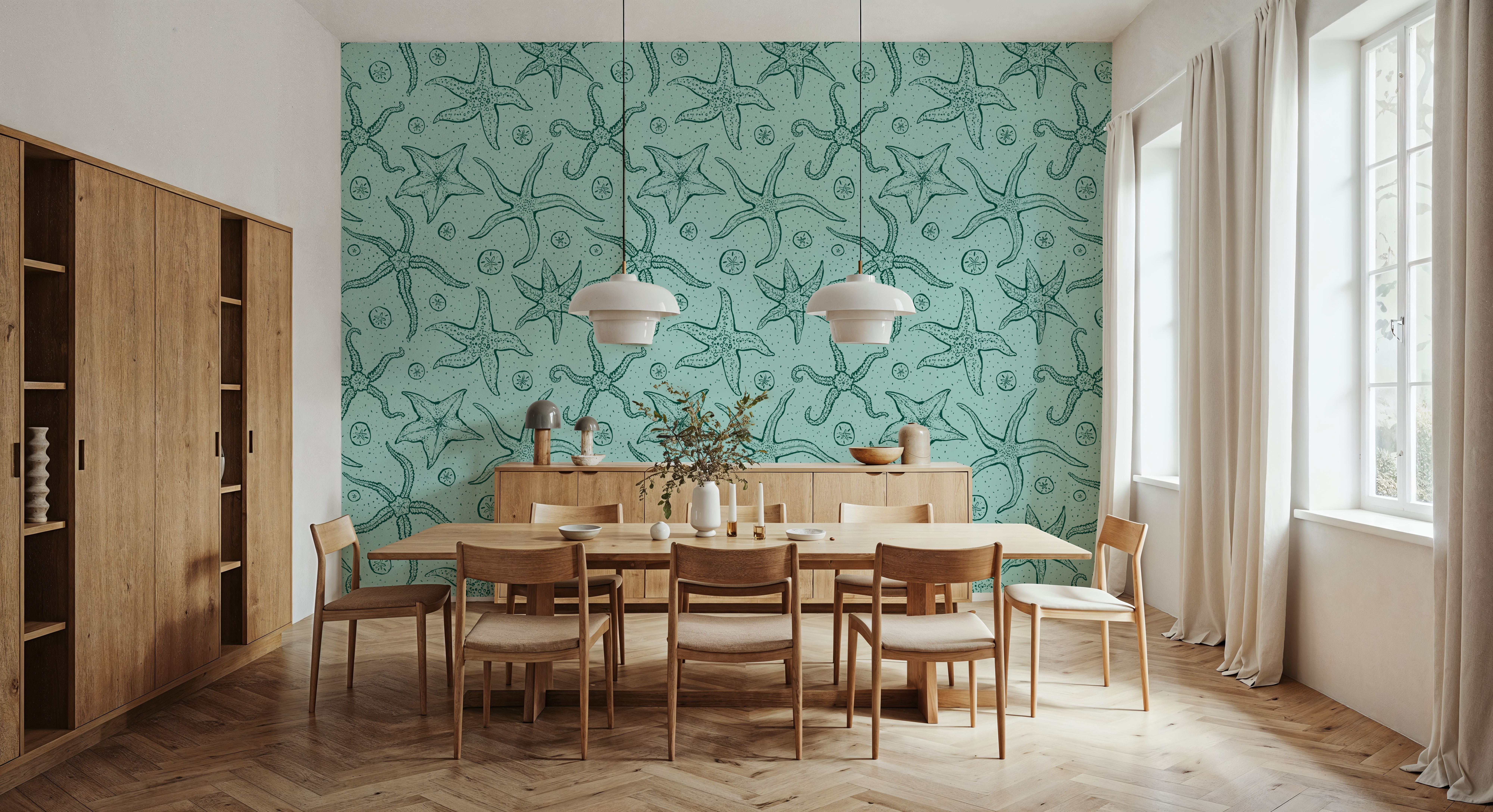 Echinoderms, Light Blue