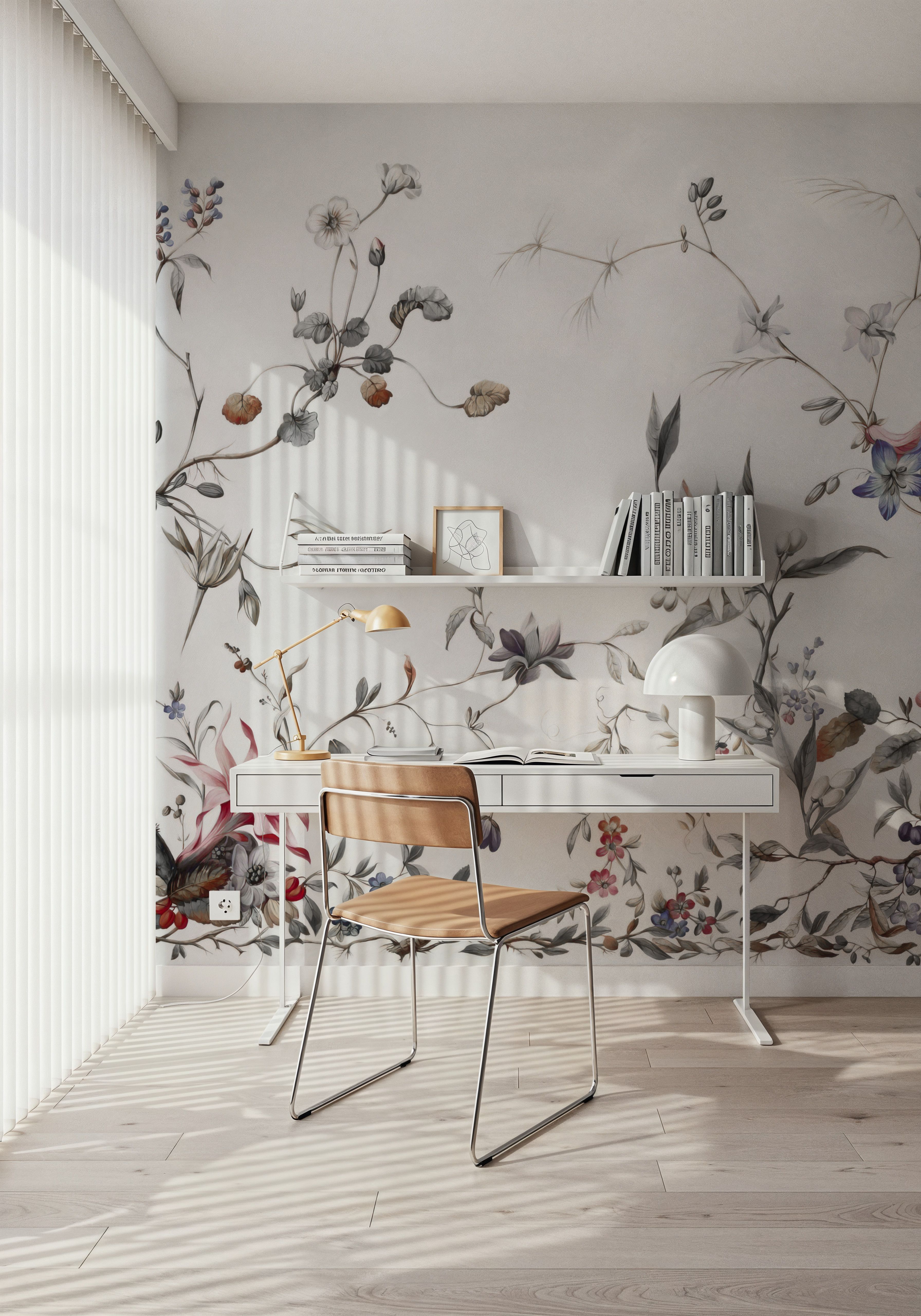 My Floral Abode, Gray