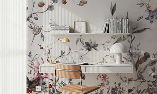 My Floral Abode, Gray