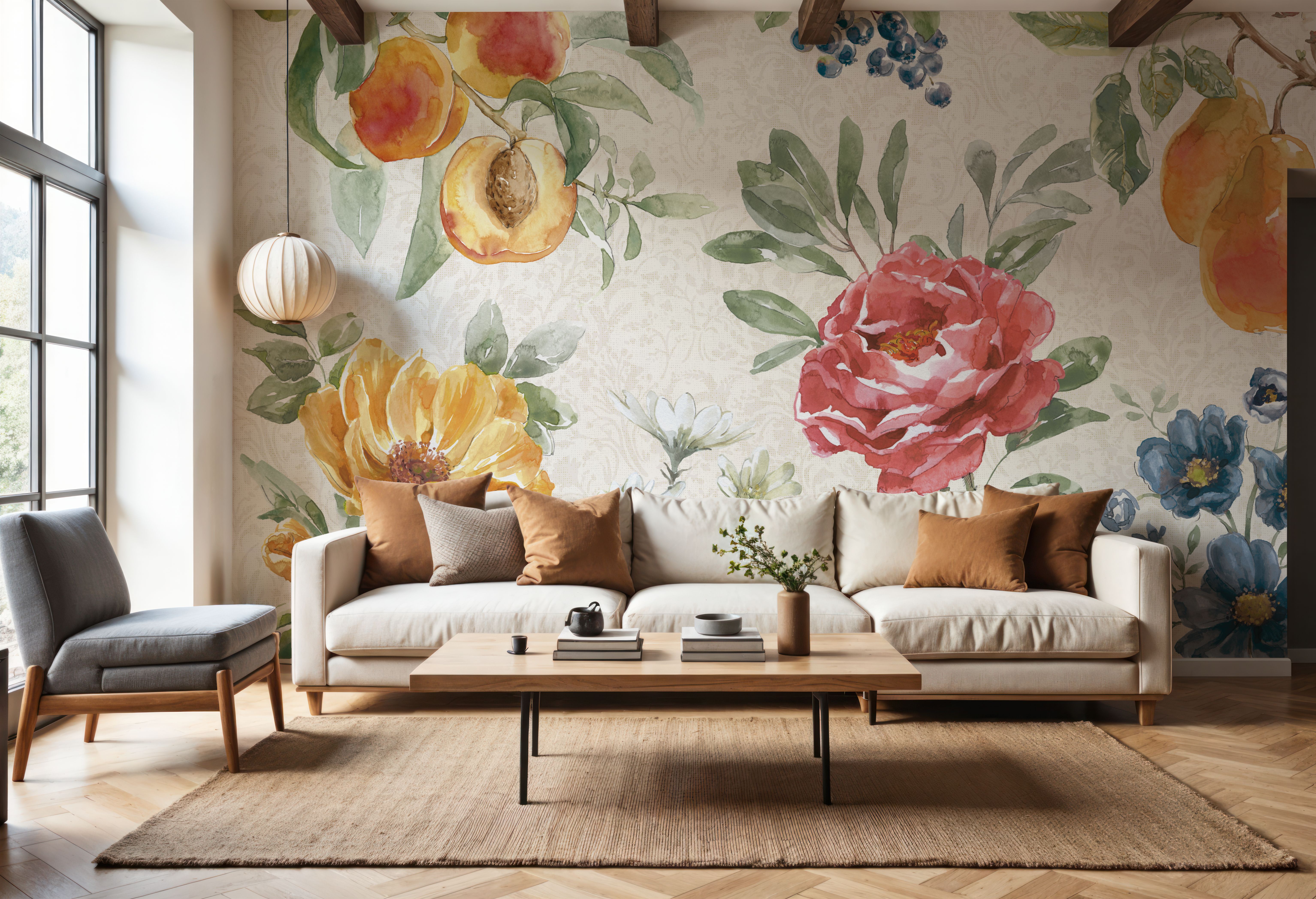 Floral Solitude White