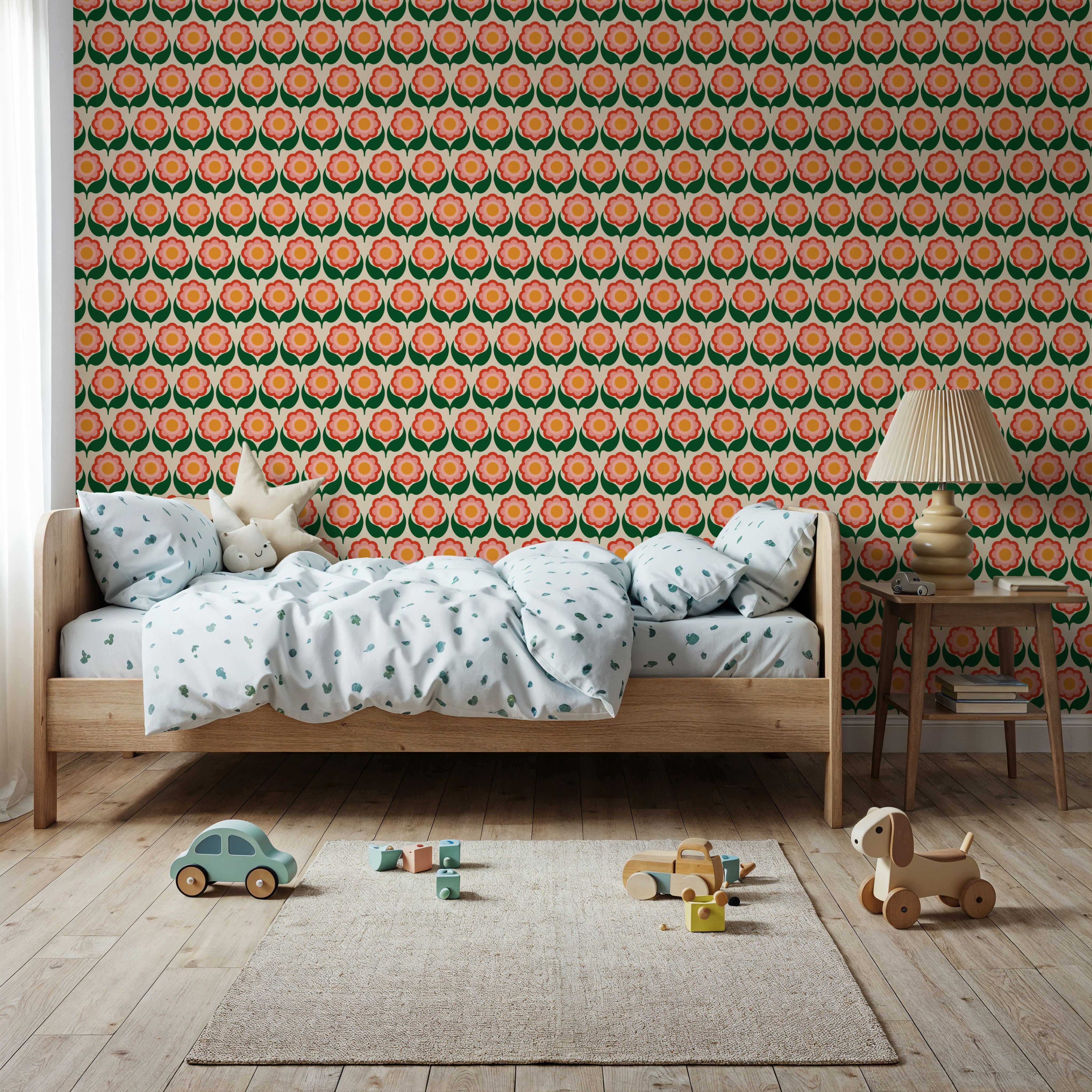 70's Fun Flowers, Carte da parati