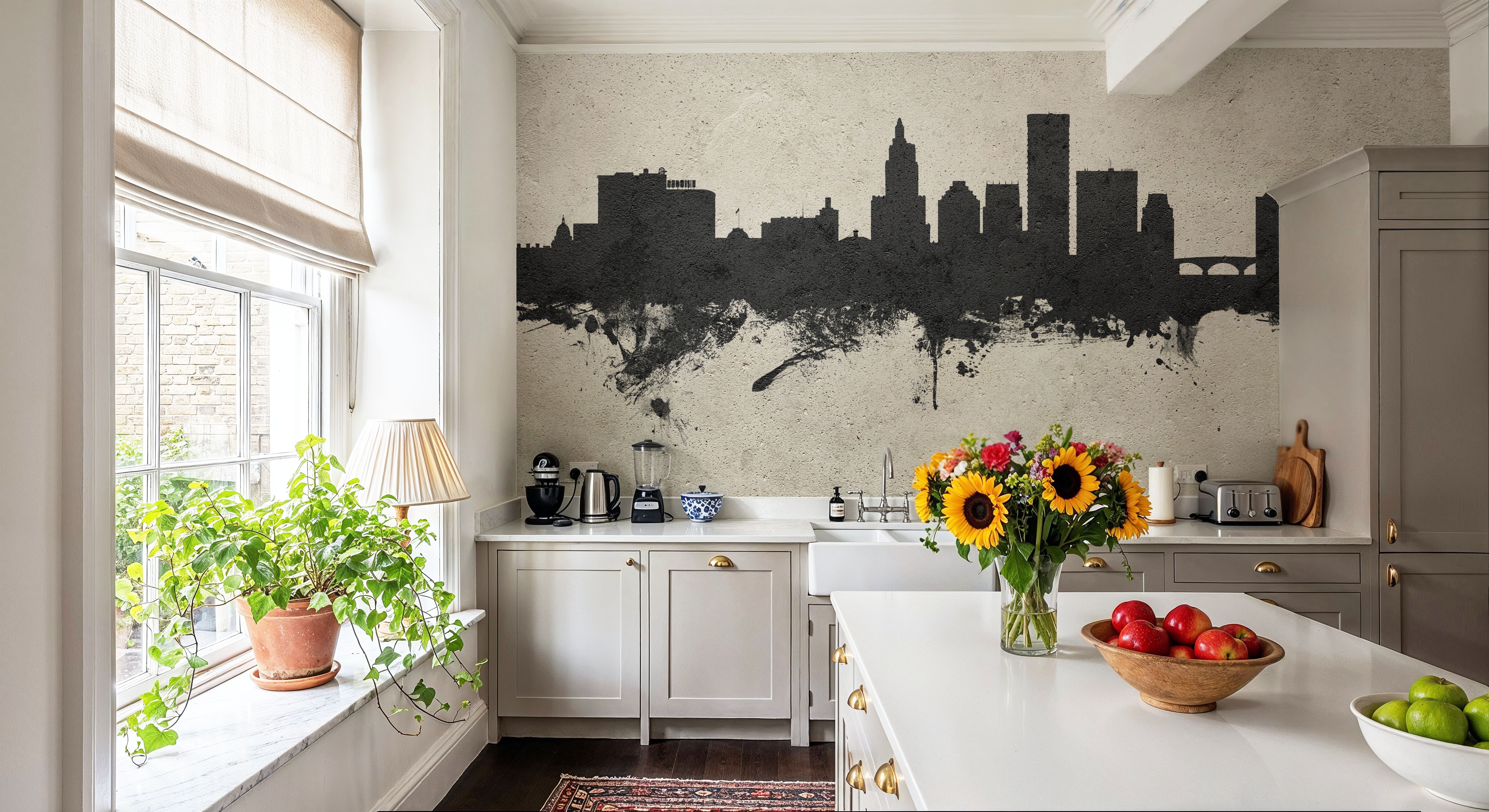 Providence Rhode Island Skyline Concrete