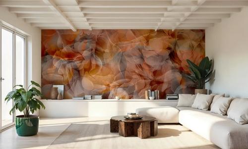 Sunset Floral Waves