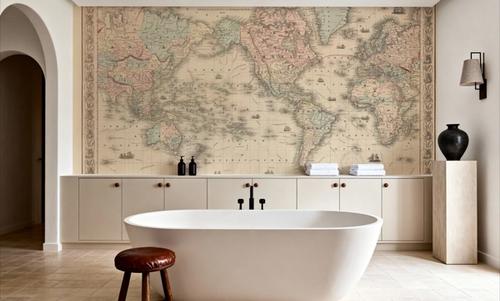 Colton's World Map 1858