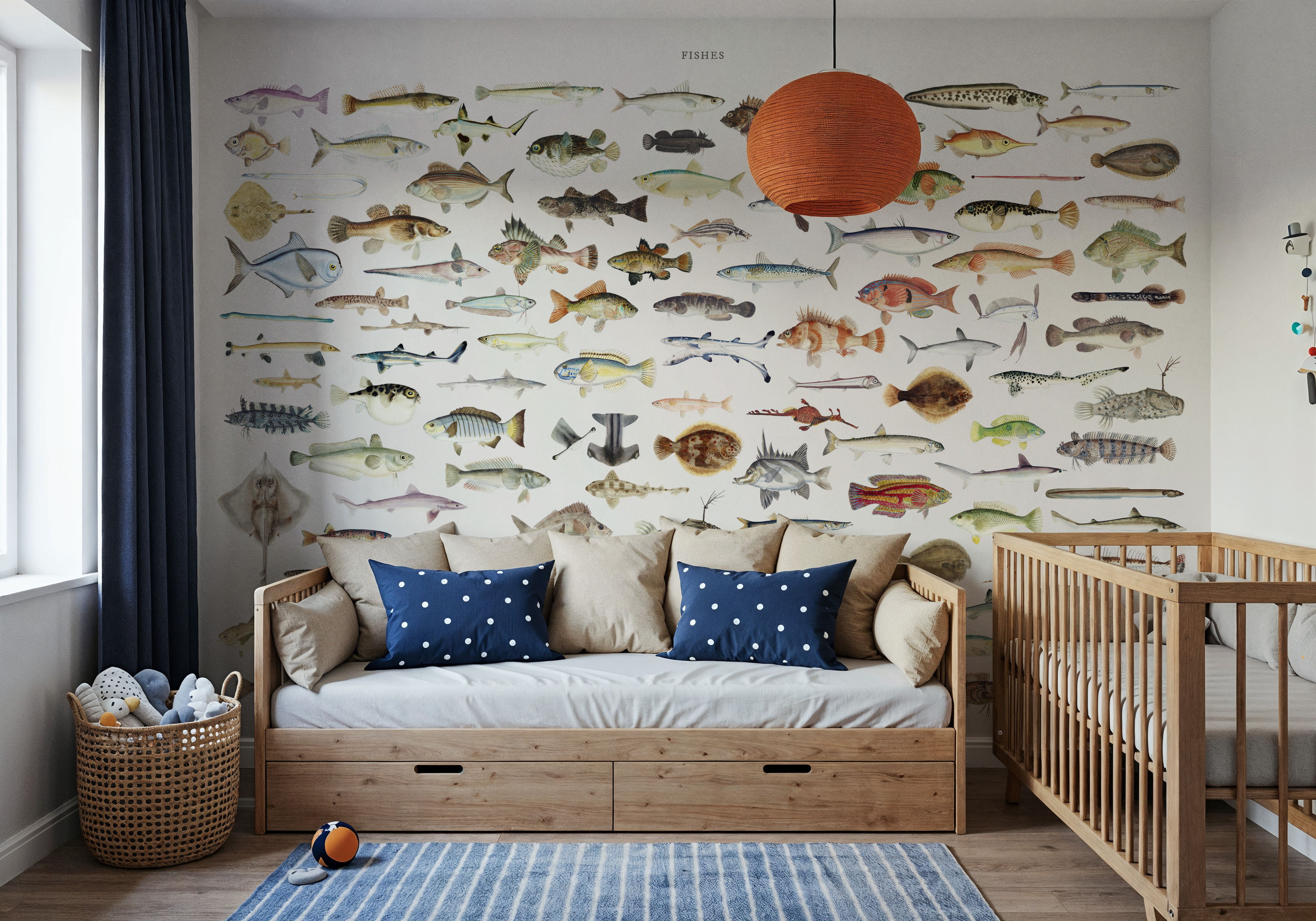 Southern Pacific Fishes Chart, Tapet