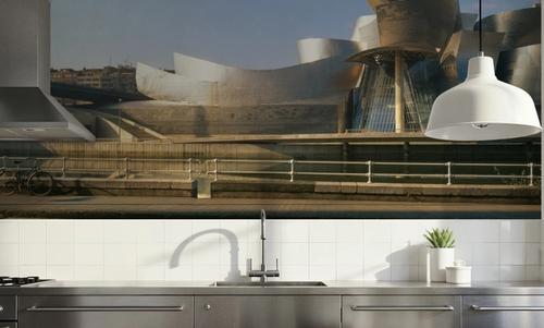 Metallic Riverfront Sculpture