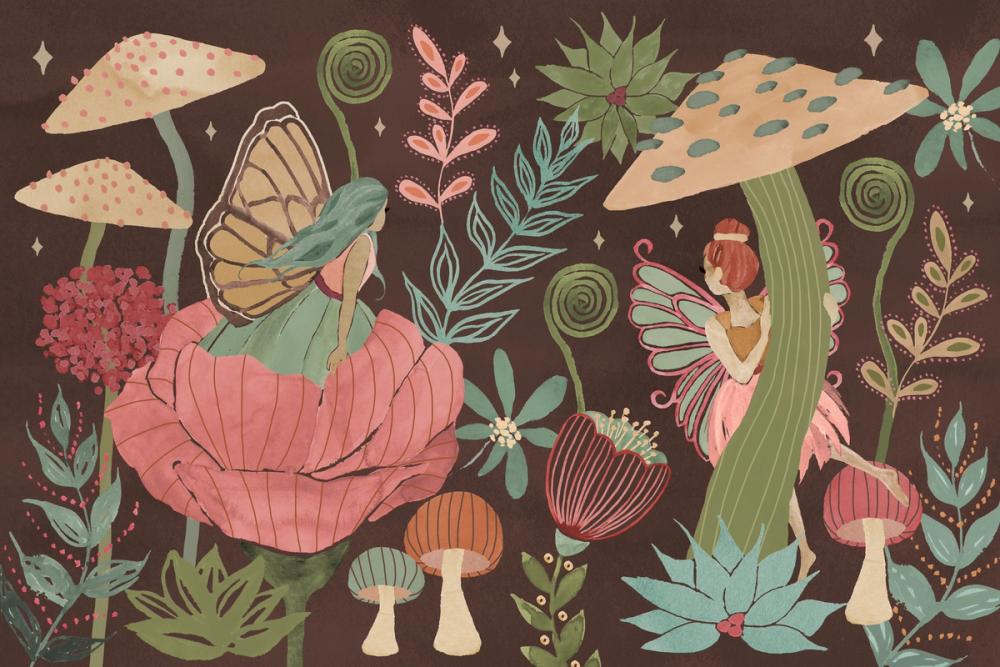 Floralscape Fairies I Dark