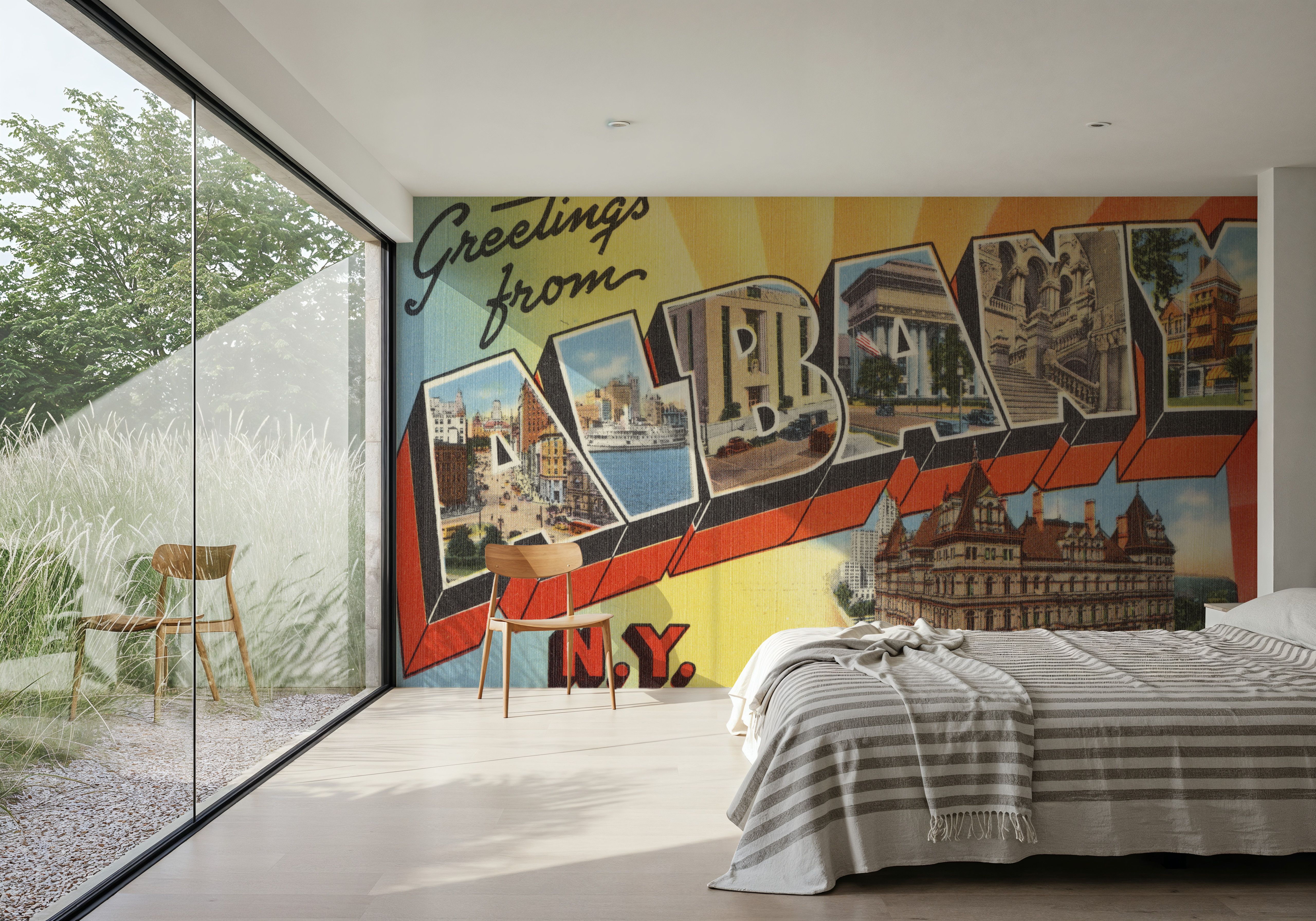 Greetings from Albany - Screenprint Postcard