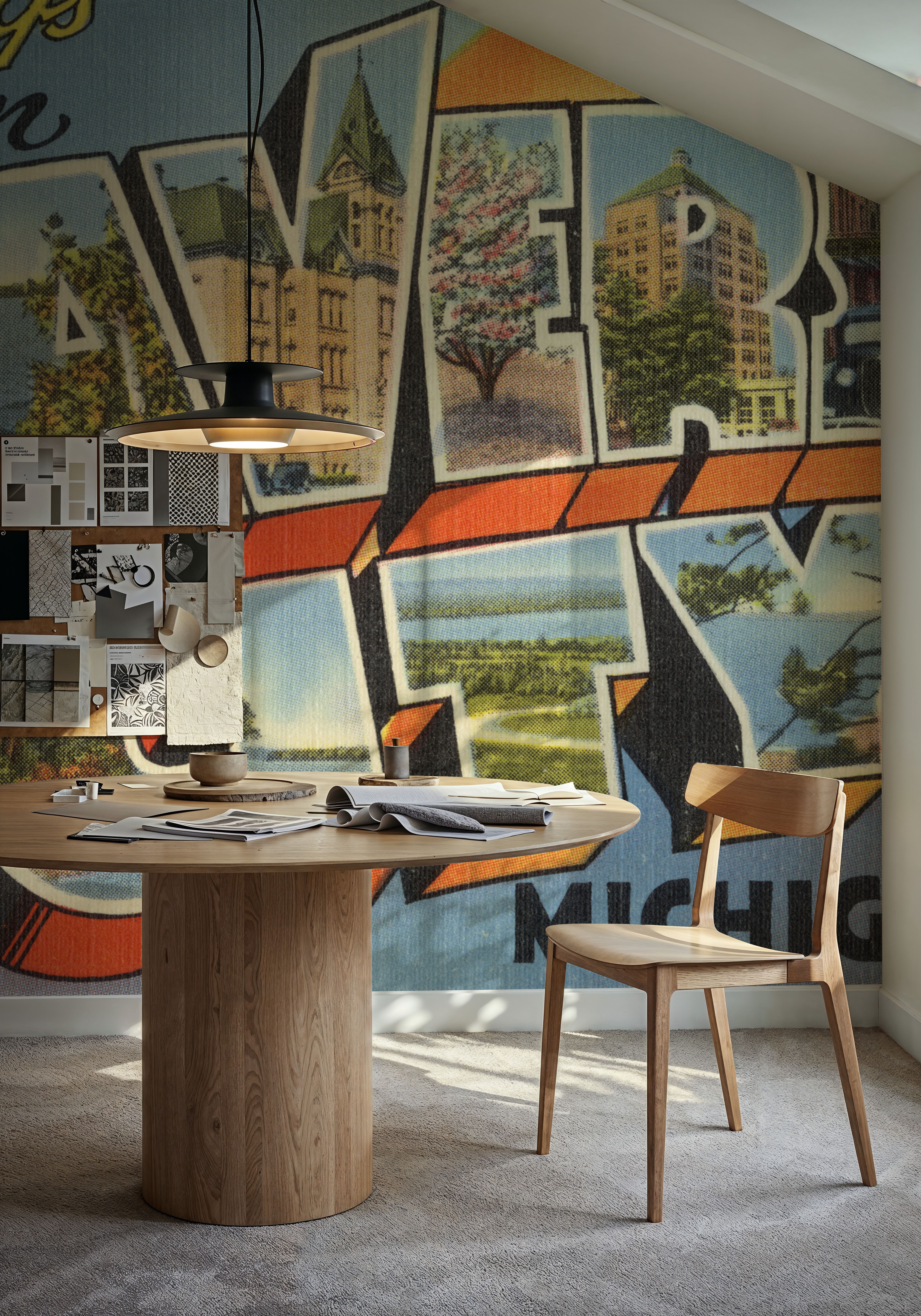 Greetings from Traverse City - Screenprint Postcard
