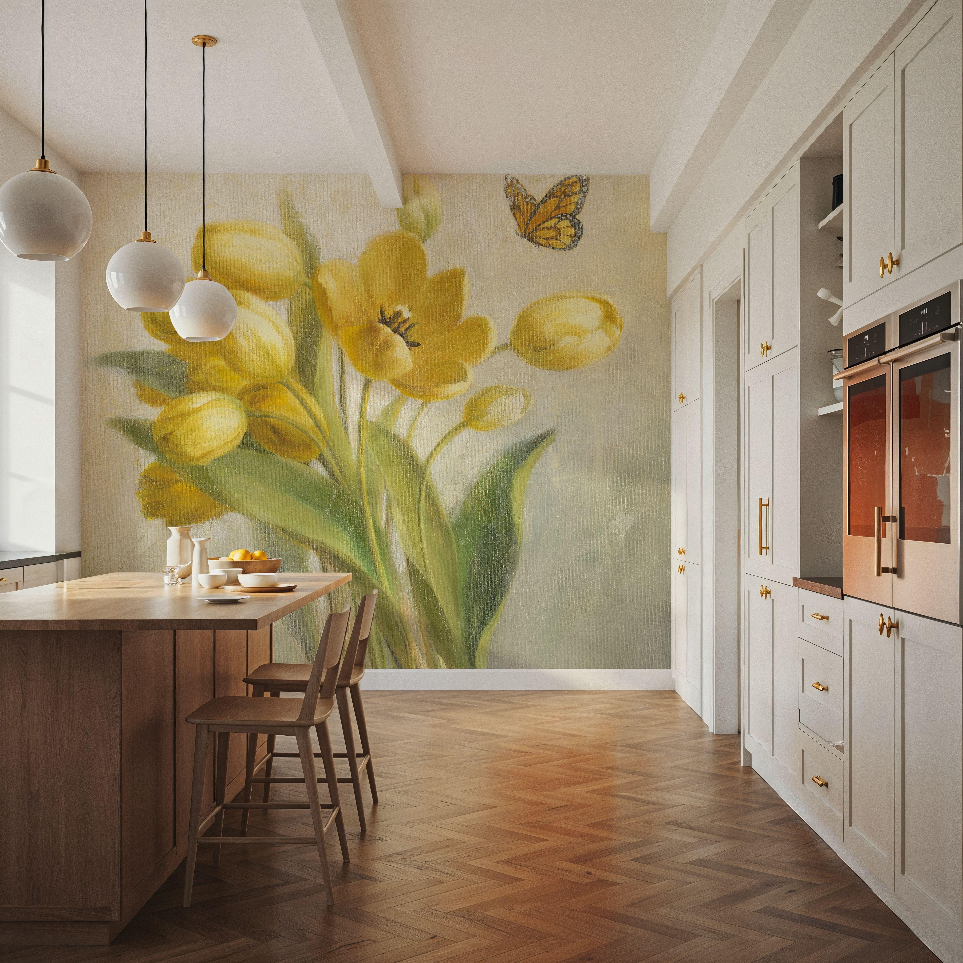 Yellow French Tulips
