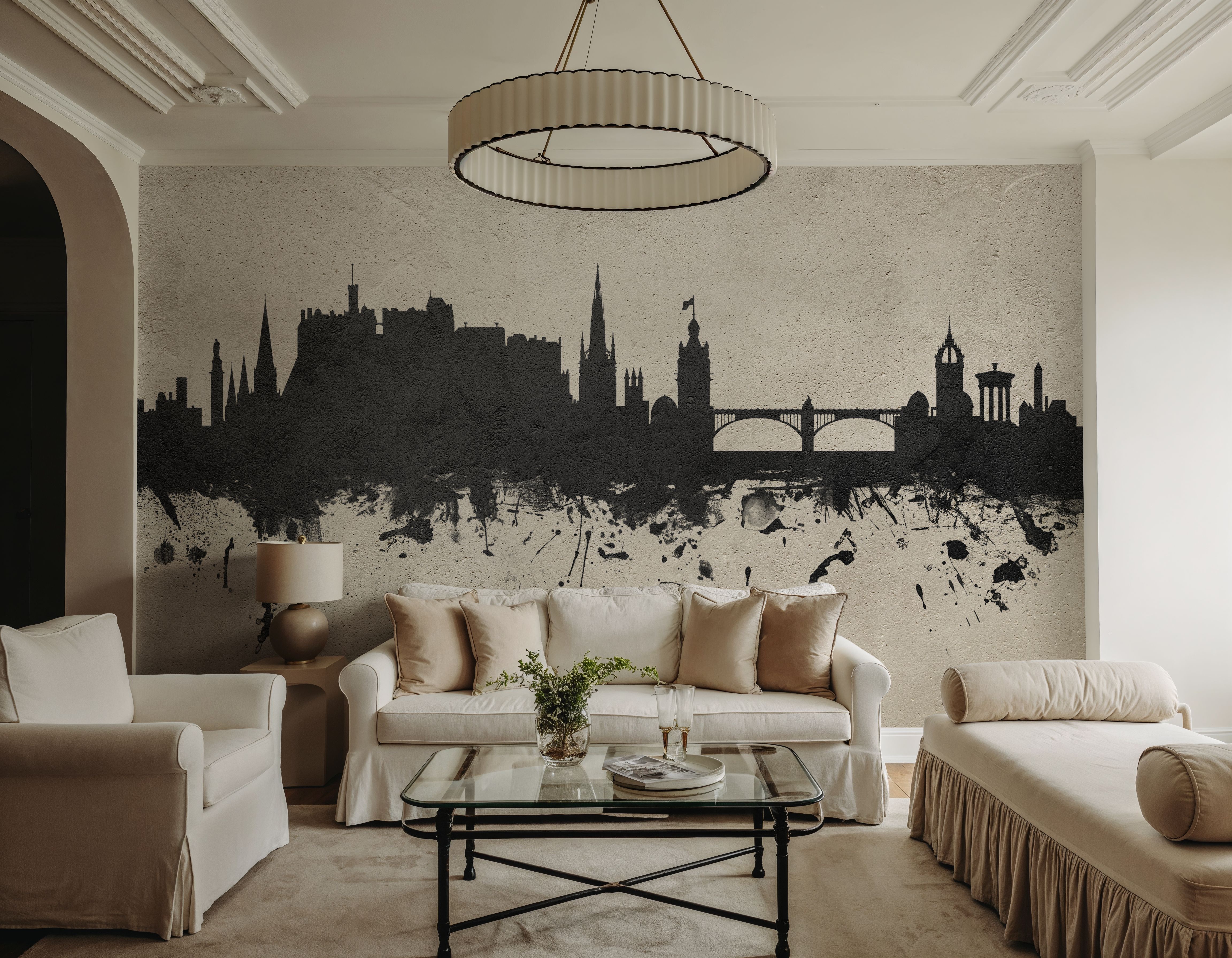 Edinburgh Scotland Skyline Concrete